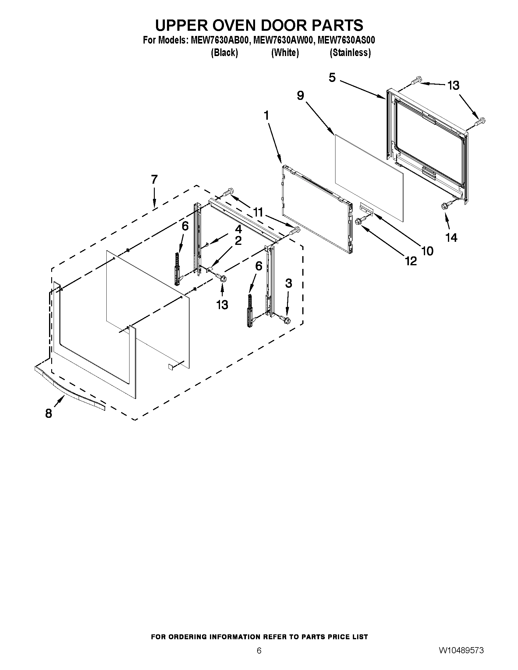 04 - UPPER OVEN DOOR PARTS
