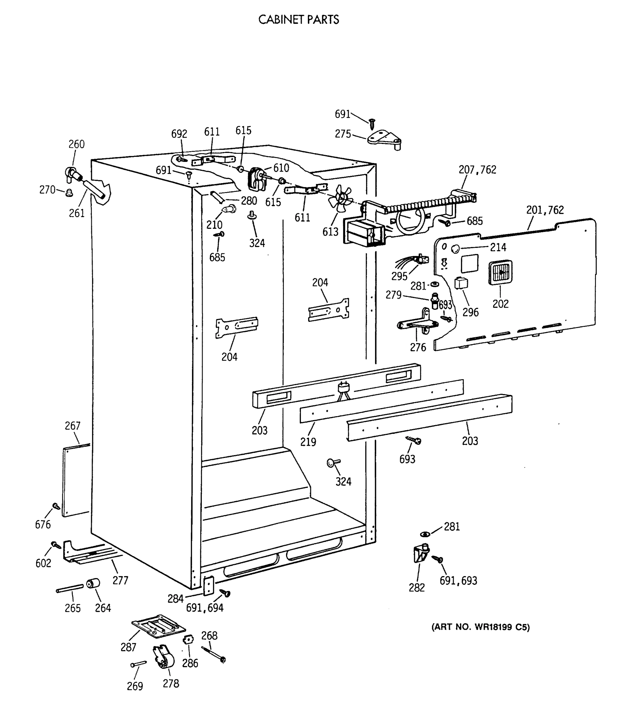CABINET PARTS
