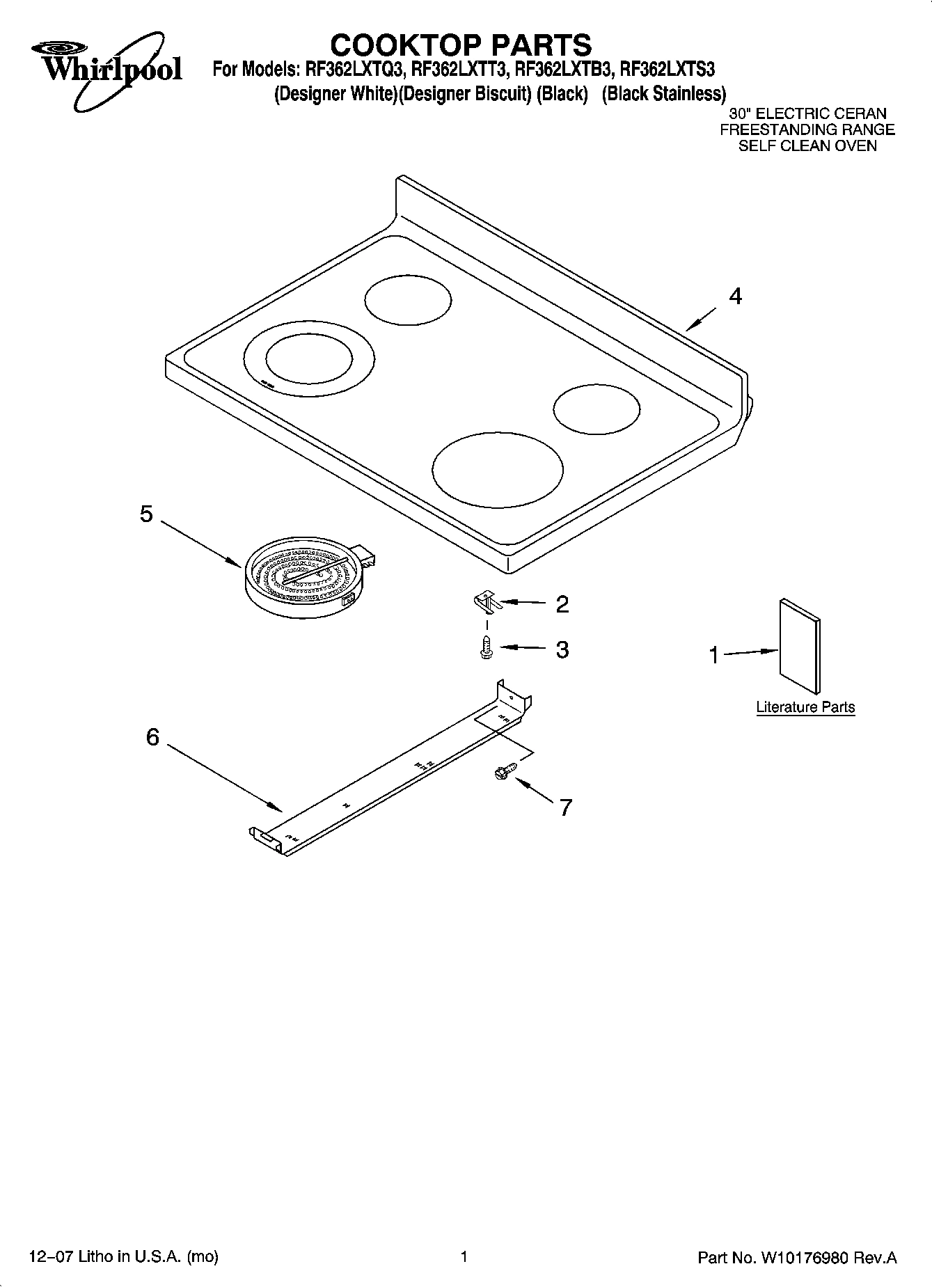 01 - COOKTOP PARTS