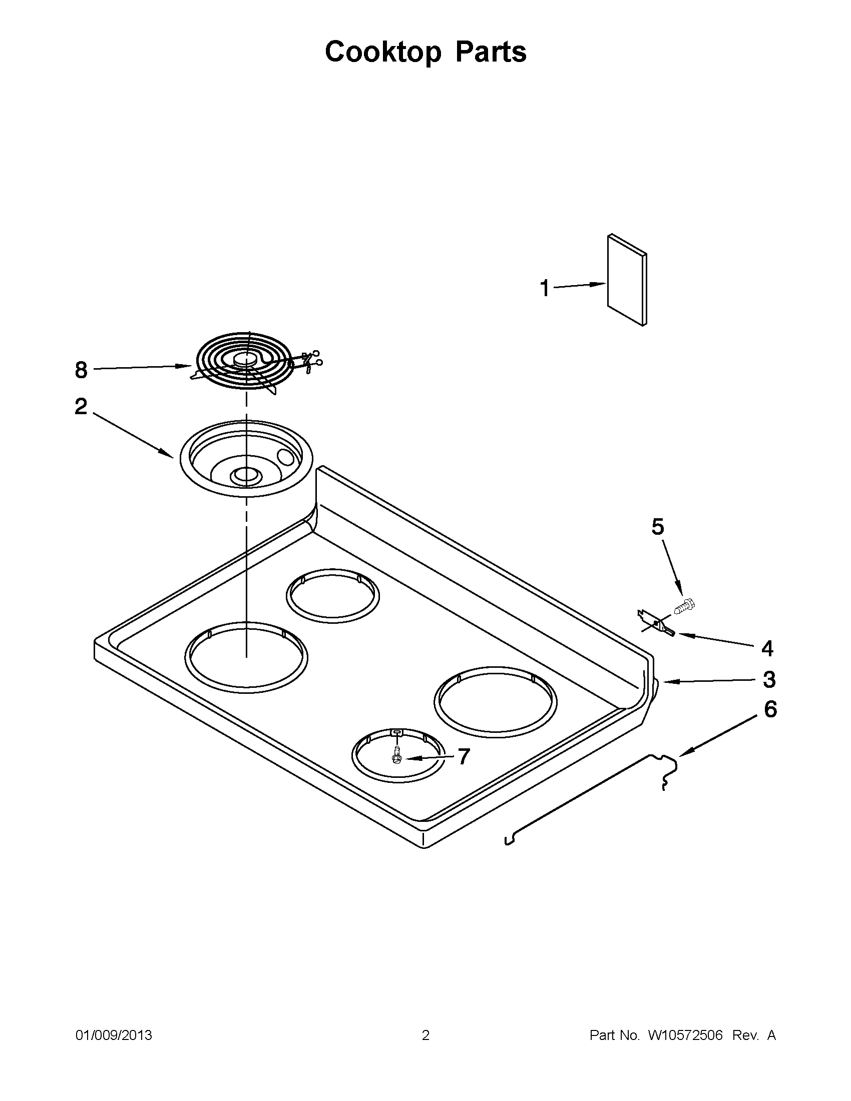 01 - COOKTOP PARTS