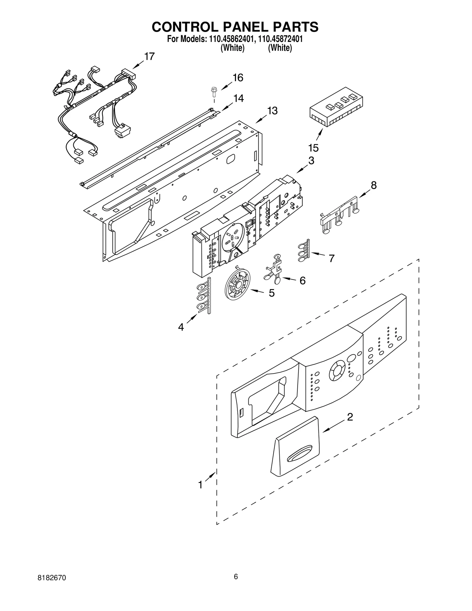 CONTROL PANEL PARTS