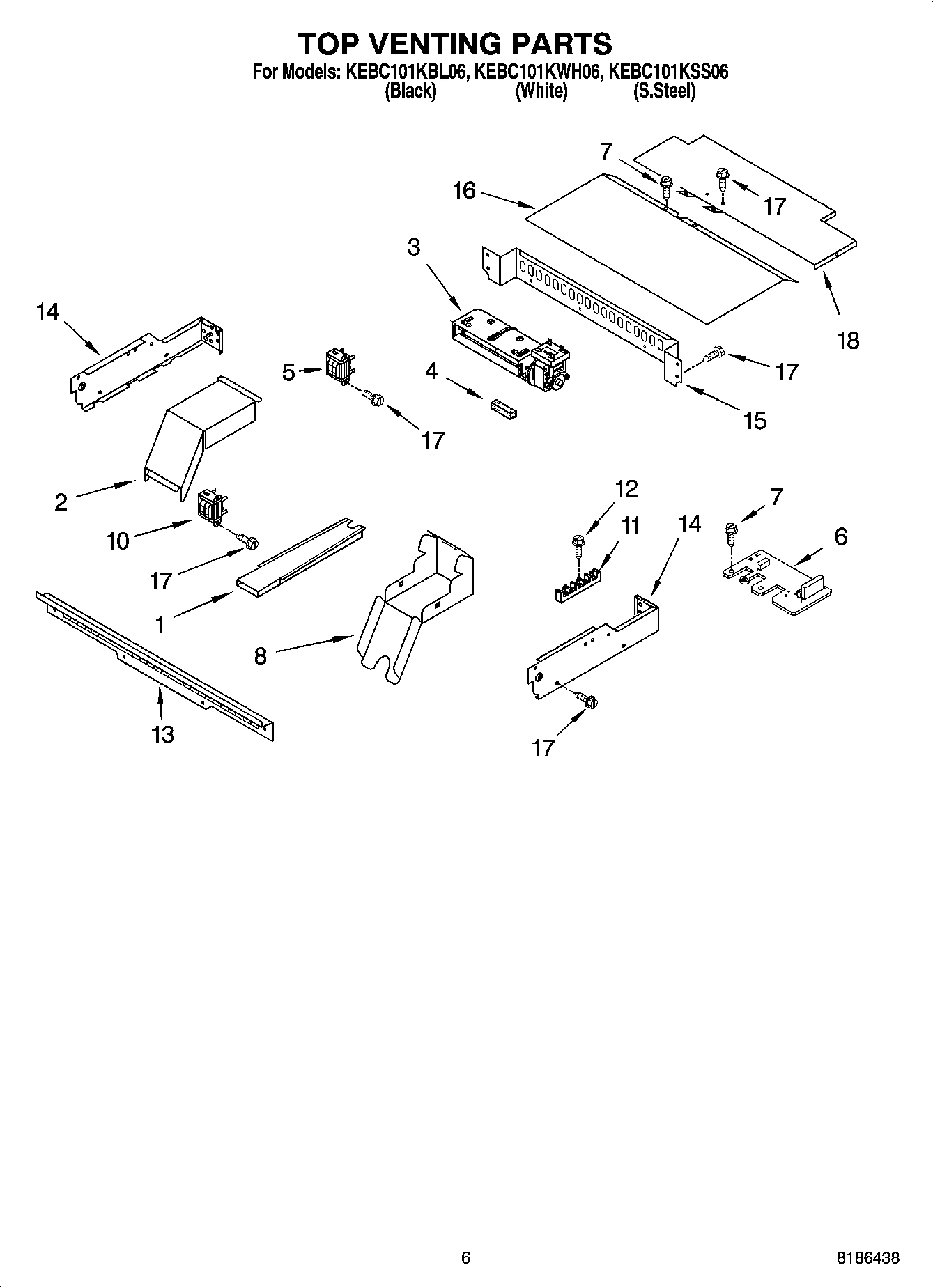 05 - TOP VENTING PARTS, OPTIONAL PARTS