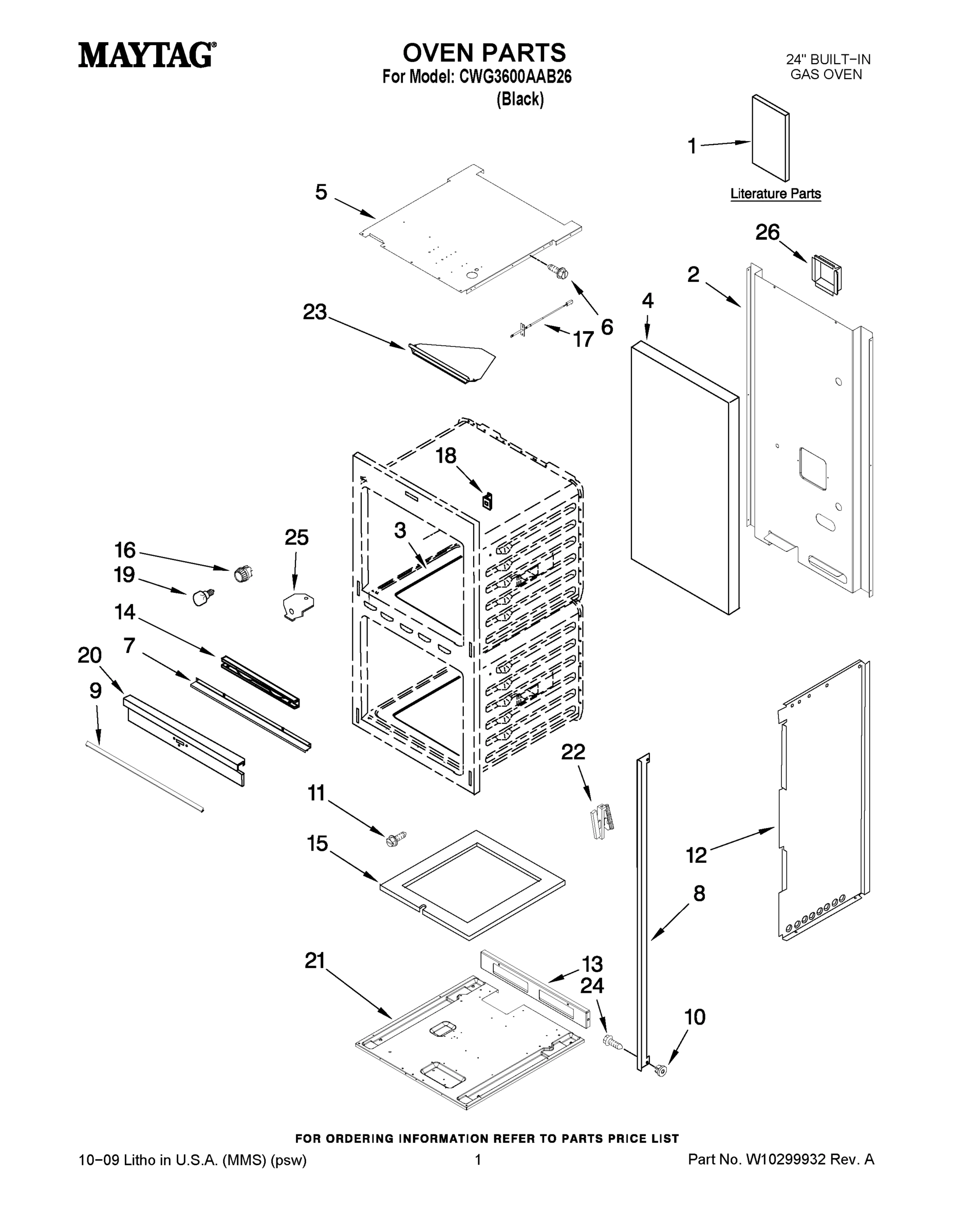 01 - OVEN PARTS