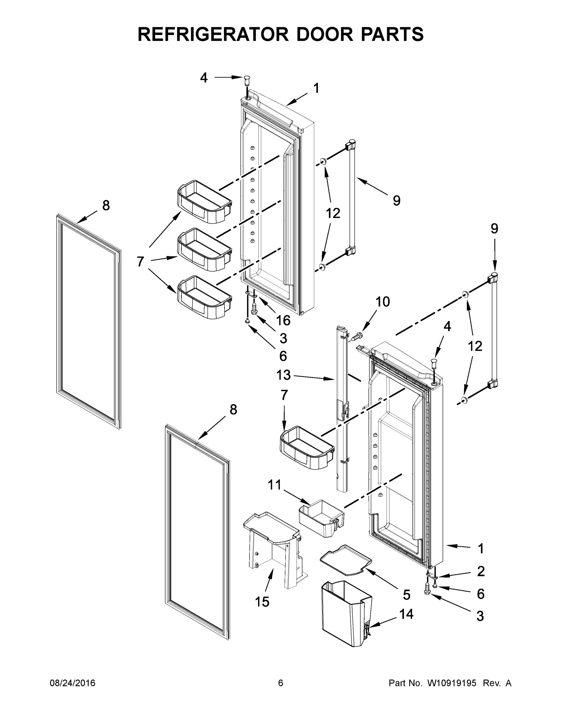 04 - REFRIGERATOR DOOR PARTS