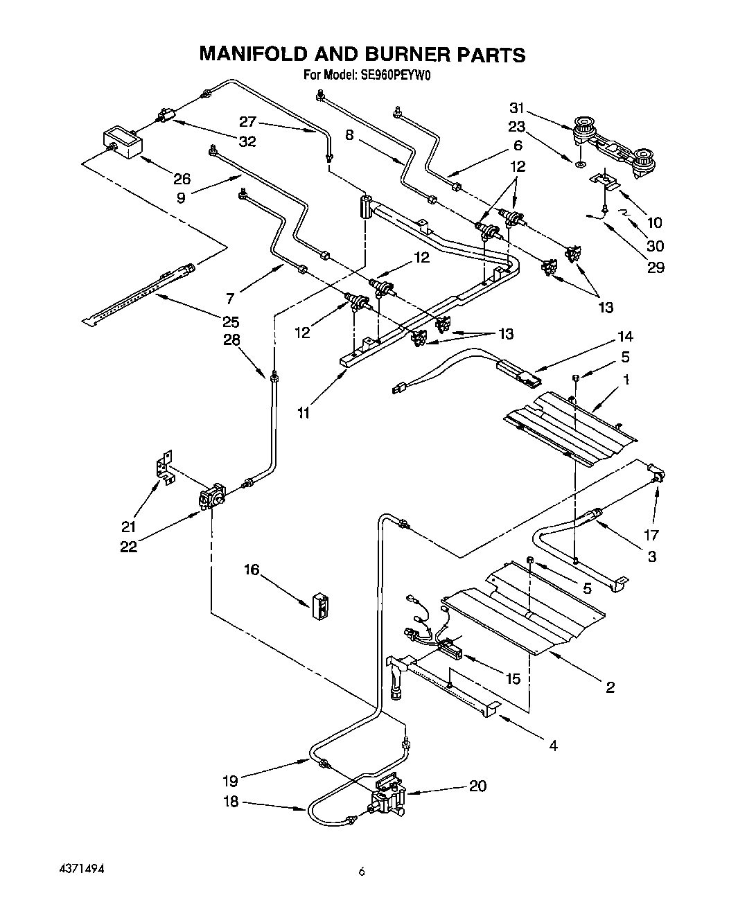 06 - MANIFOLD AND BURNER, LIT/OPTIONAL