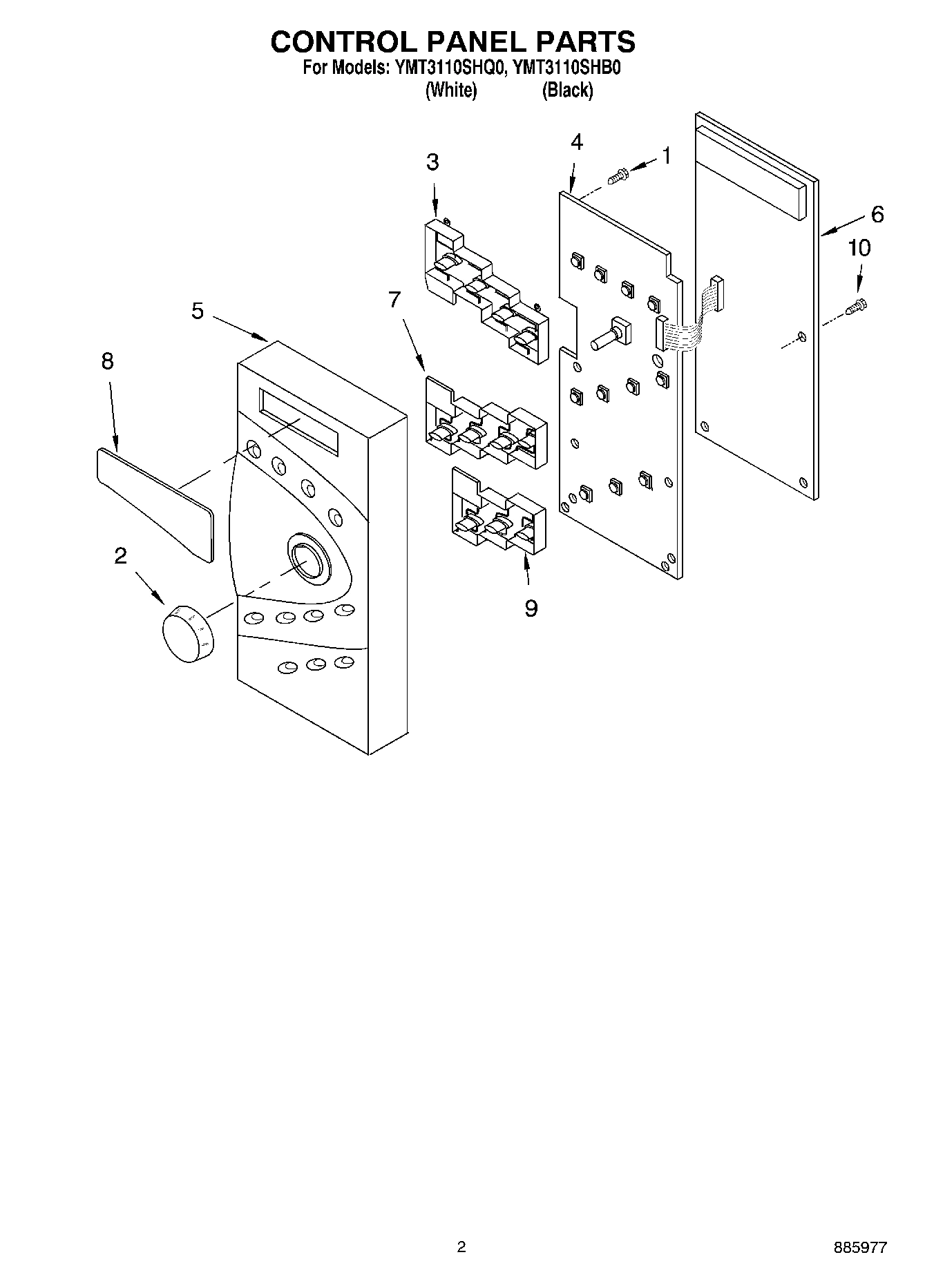 02 - CONTROL PANEL PARTS