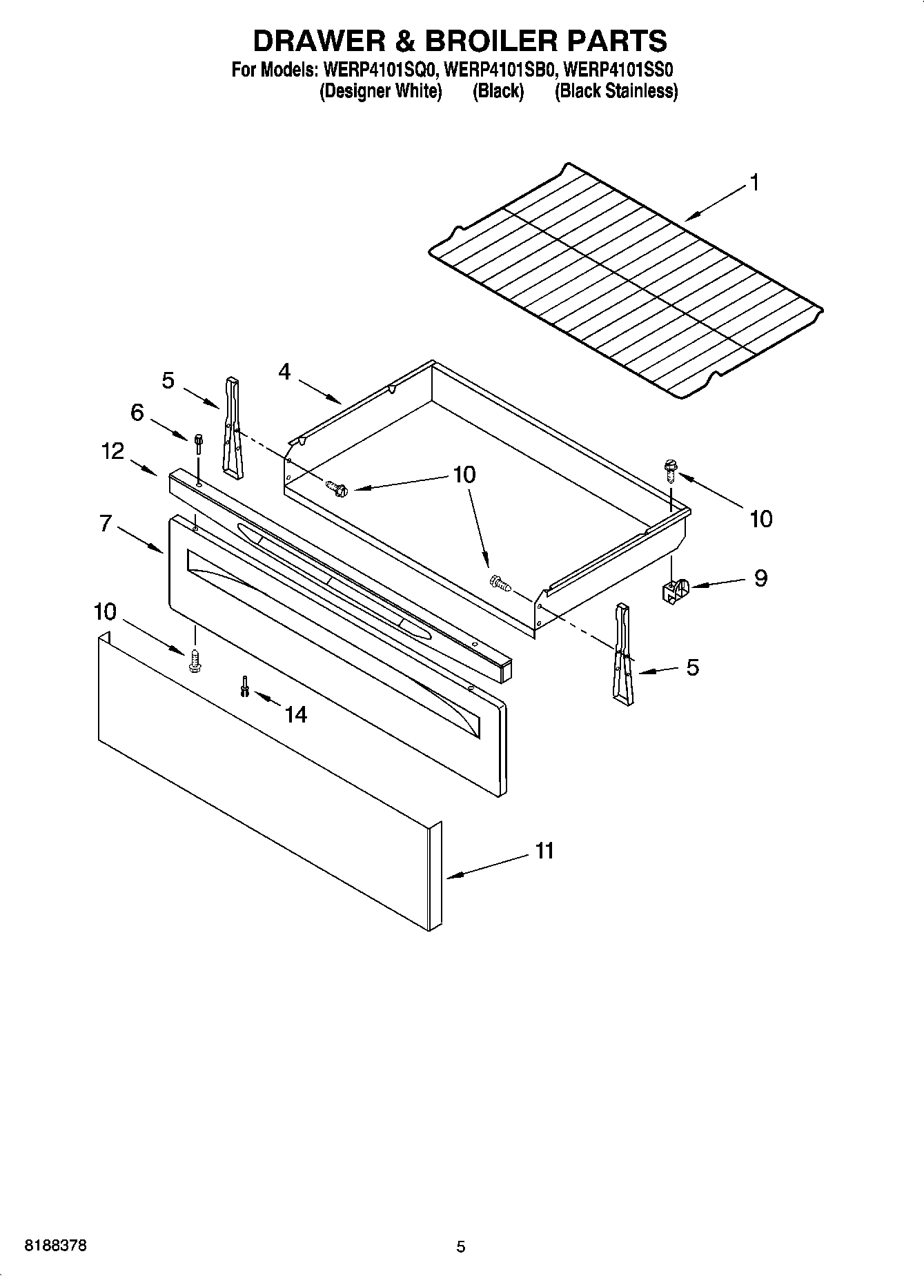 04 - DRAWER & BROILER PARTS