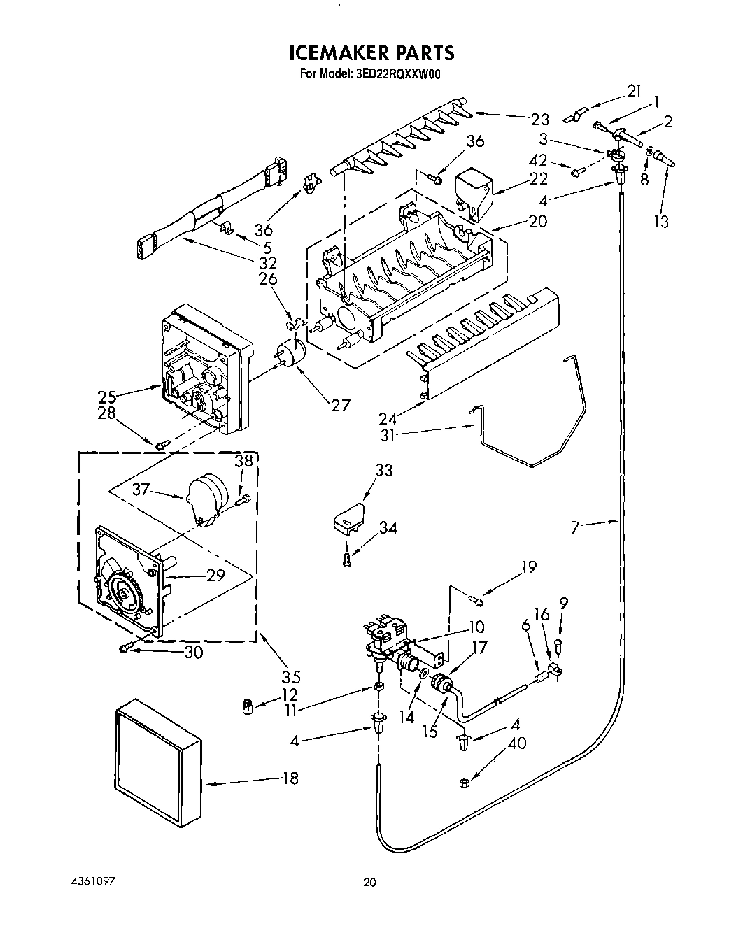 14 - ICEMAKER, LIT/OPTIONAL