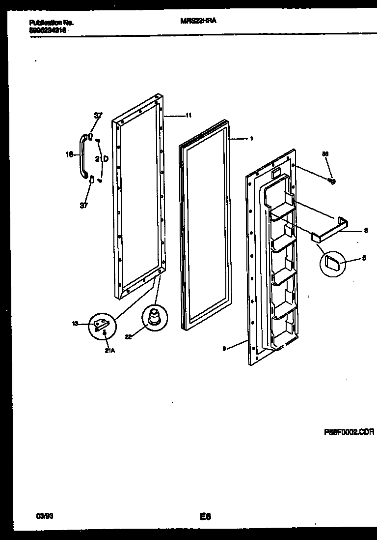 02 - FREEZER DOOR PARTS