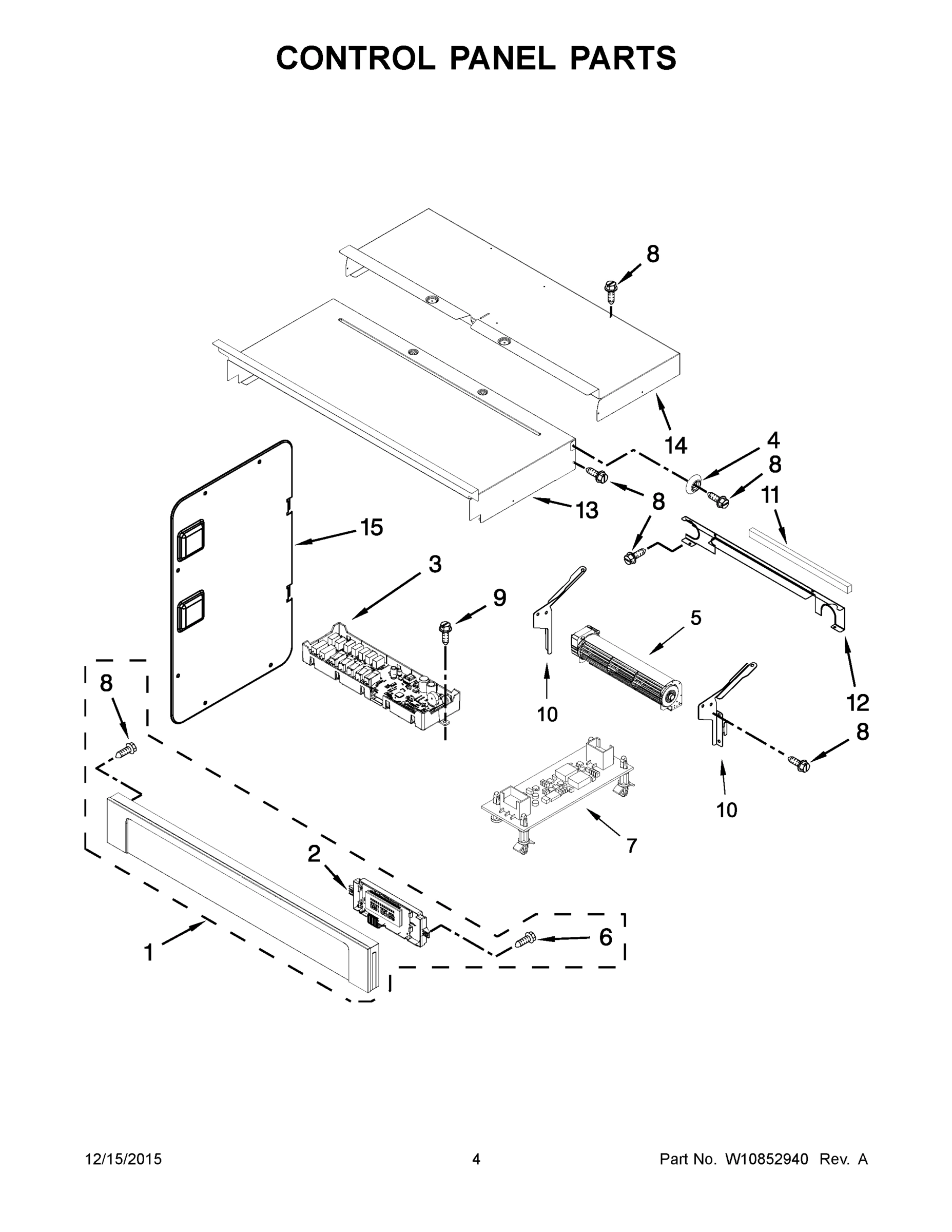 03 - CONTROL PANEL PARTS