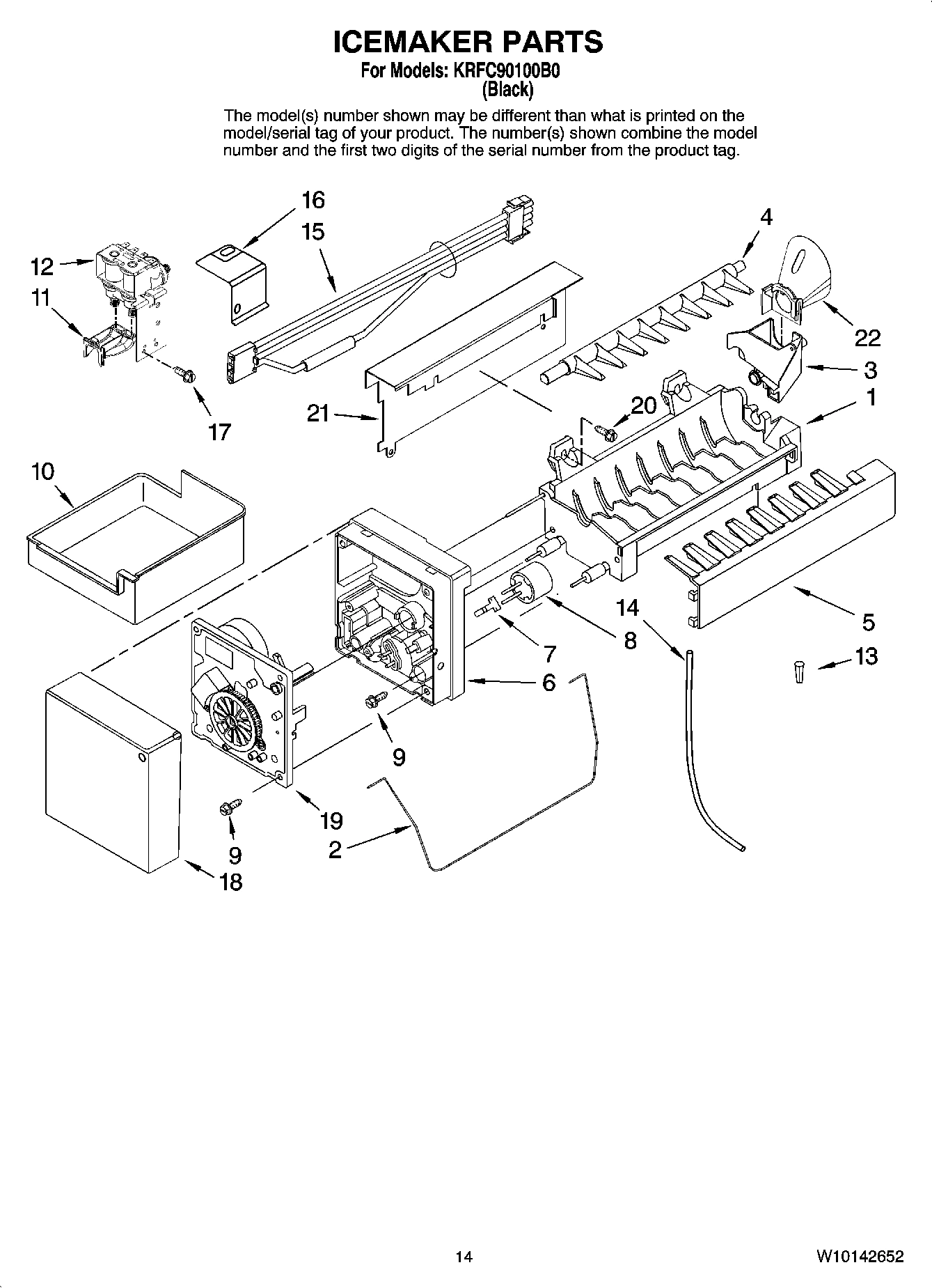 08 - ICEMAKER PARTS, OPTIONAL PARTS (NOT INCLUDED)