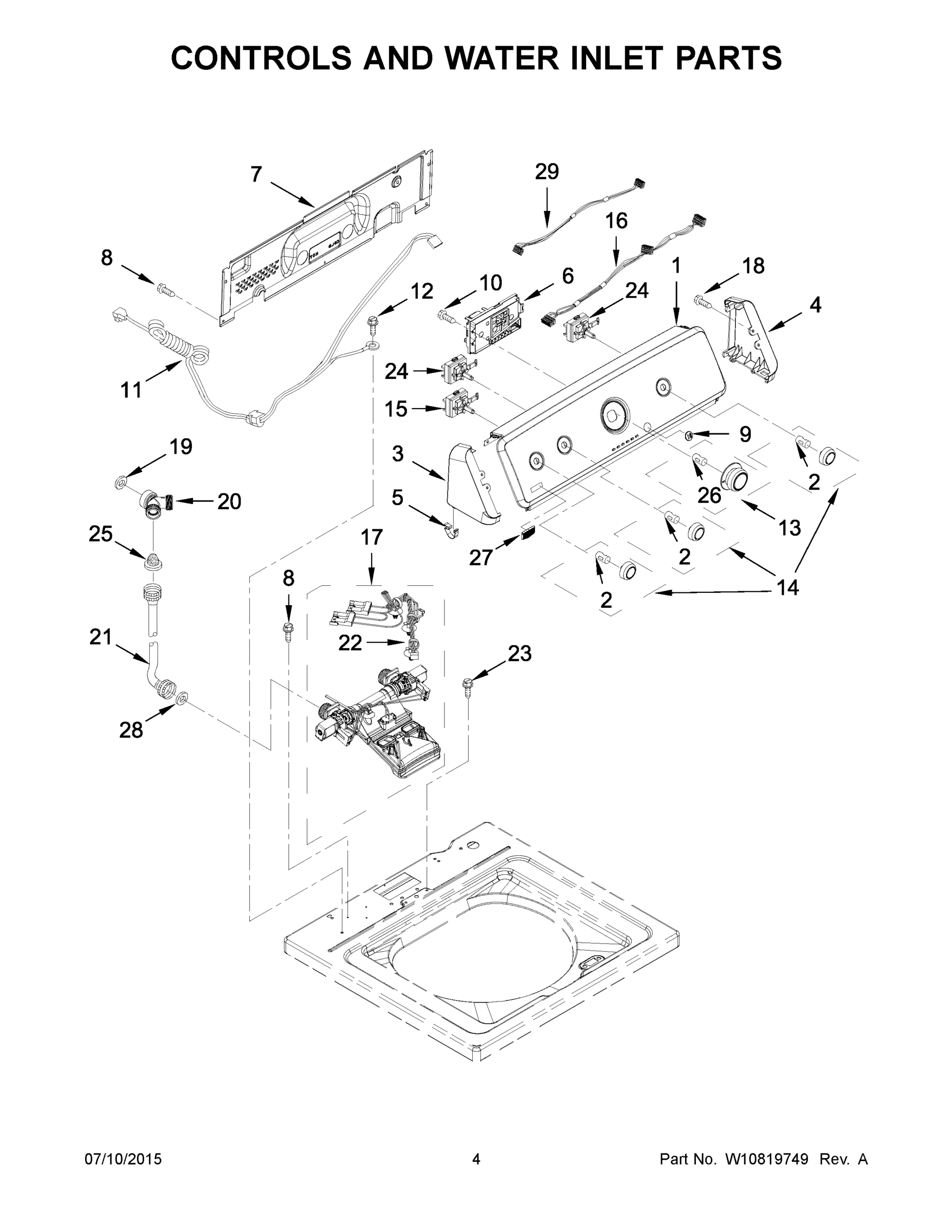 03 - CONTROLS AND WATER INLET PARTS