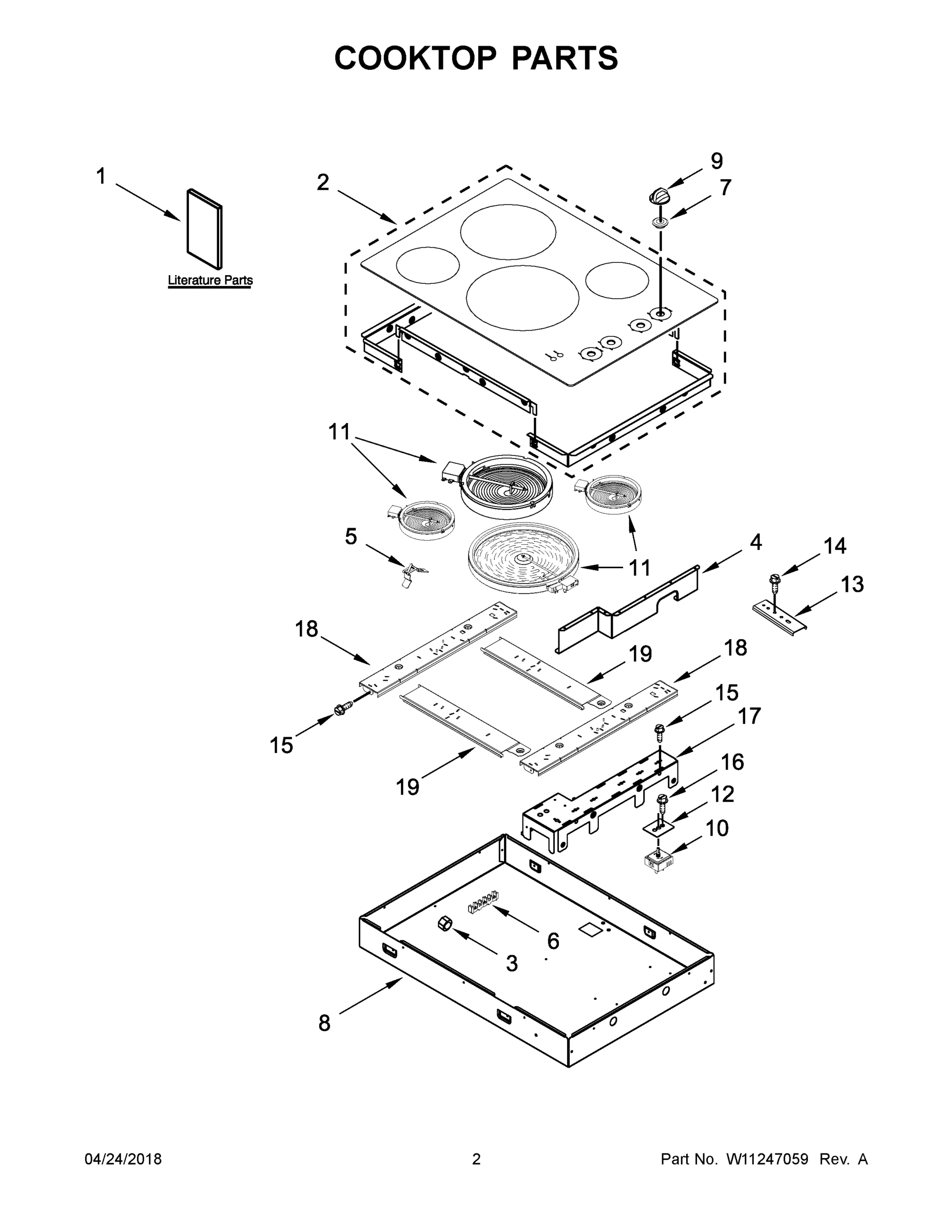 02 - COOKTOP PARTS