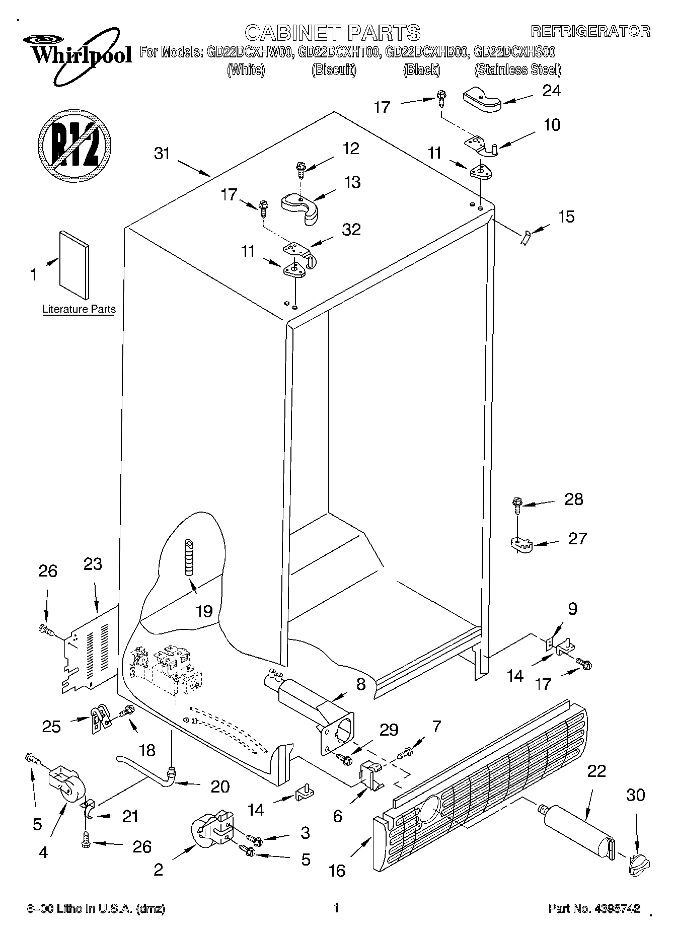 01 - CABINET, LITERATURE