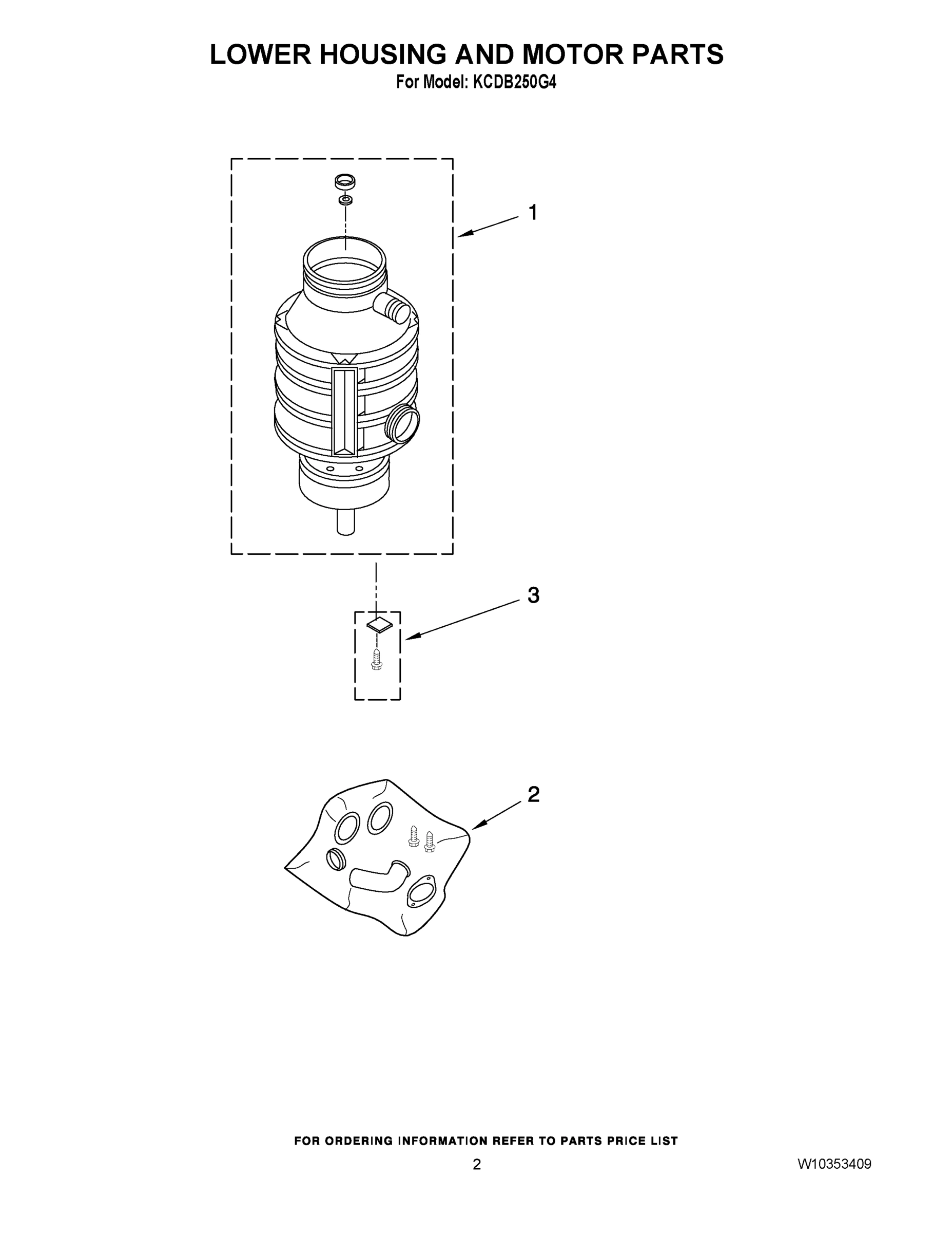 02 - LOWER HOUSING AND MOTOR PARTS