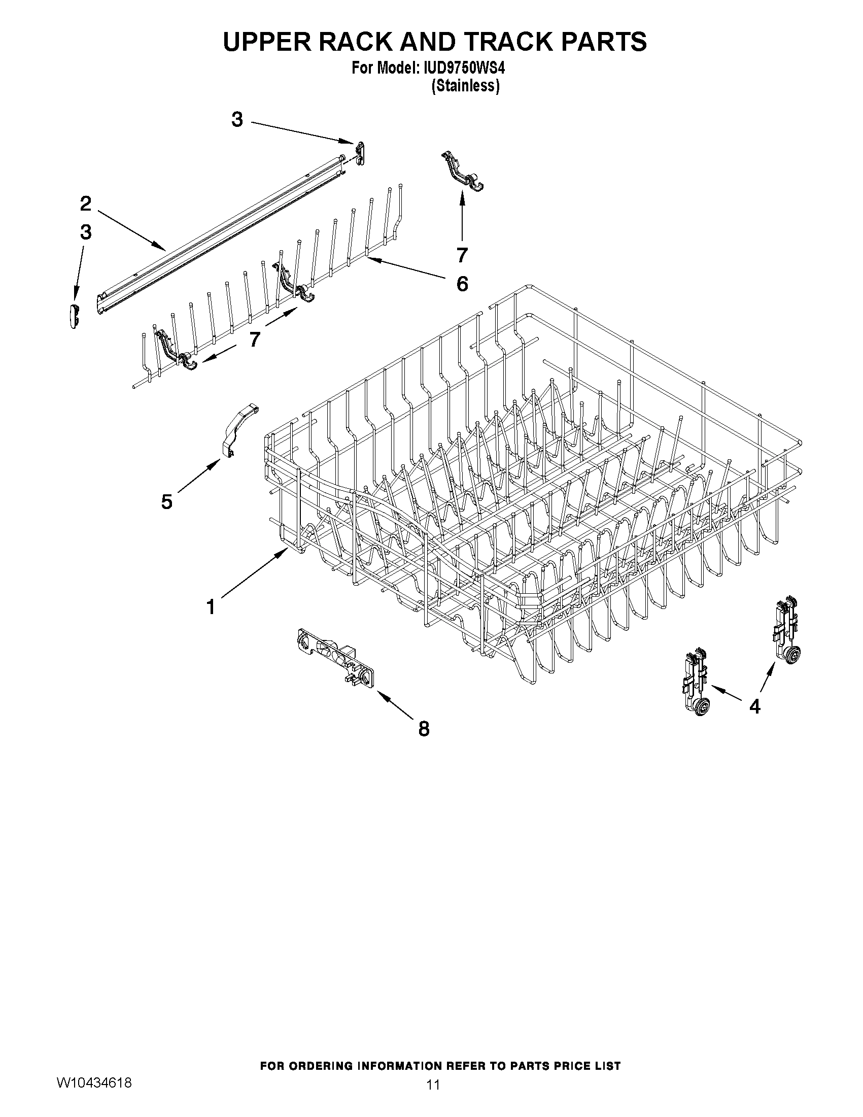 09 - UPPER RACK AND TRACK PARTS