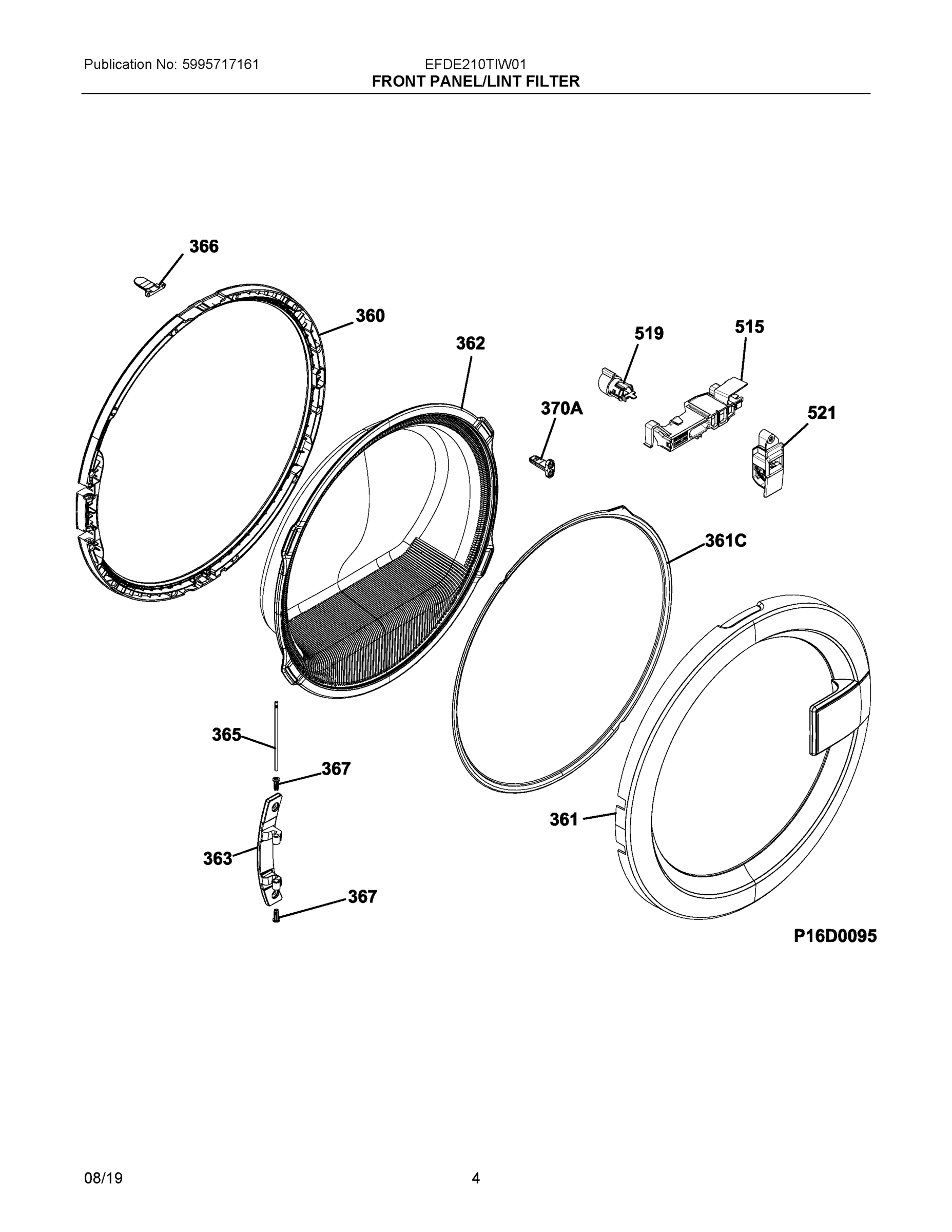 03 - FRONT PANEL/LINT FILTER