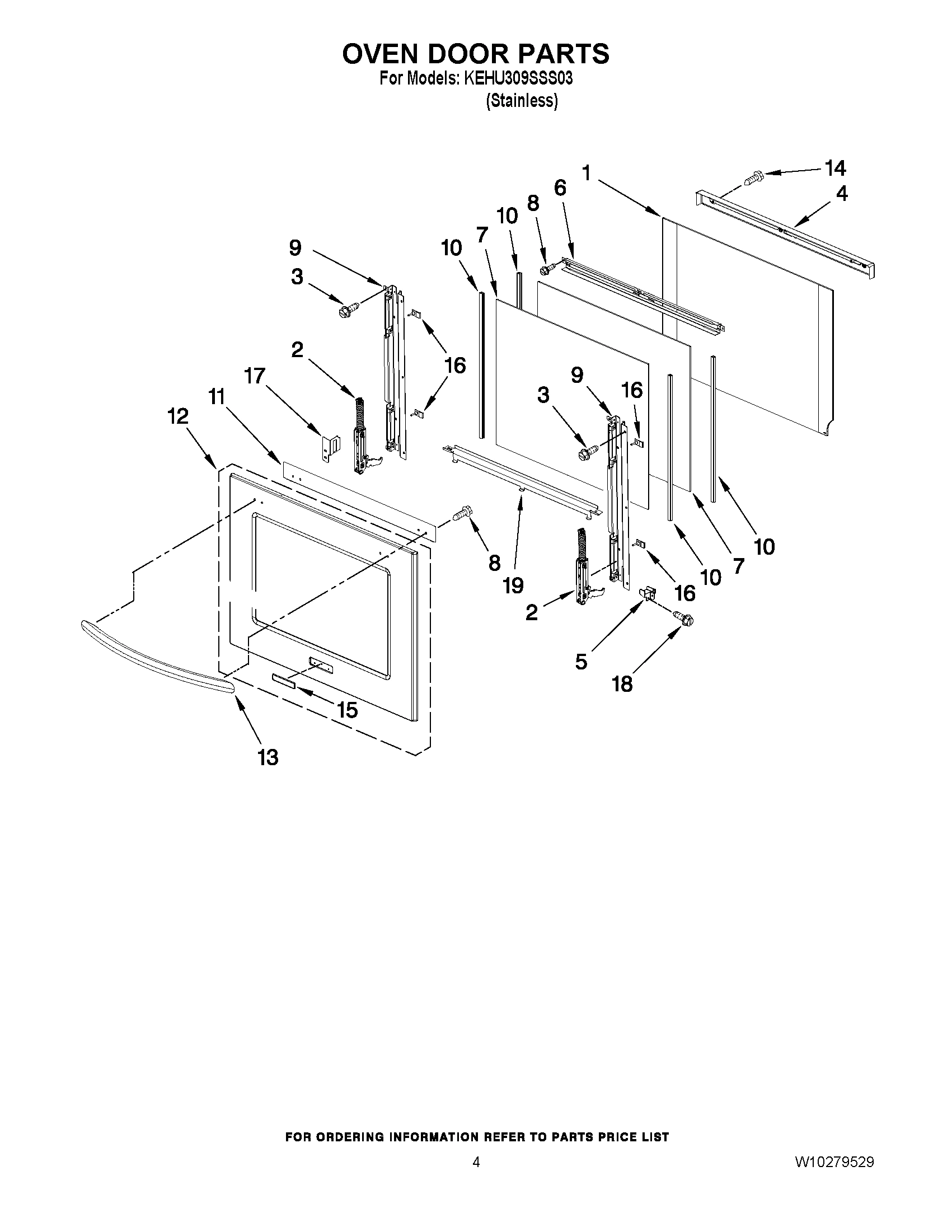 03 - OVEN DOOR PARTS