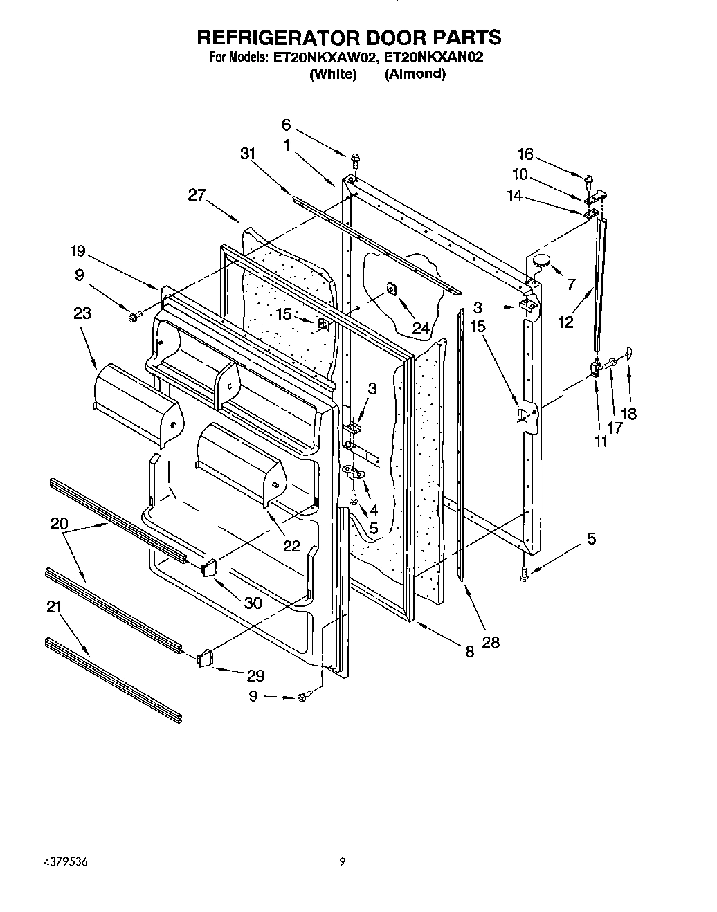 07 - REFRIGERATOR DOOR, LIT/OPTIONAL