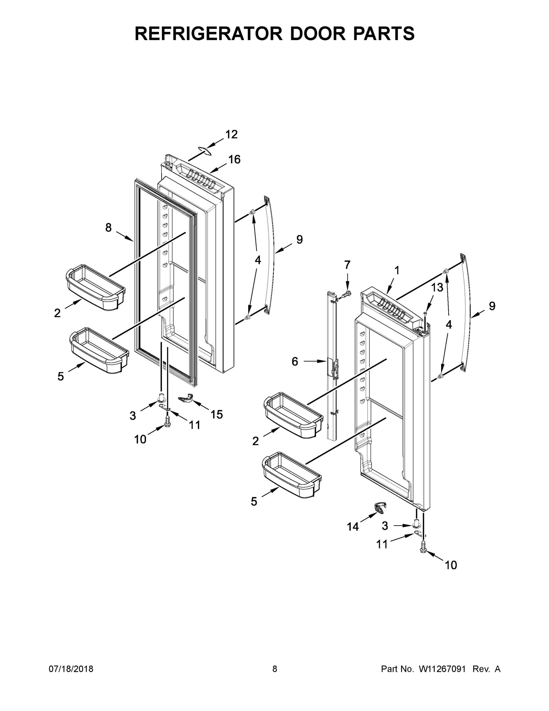 05 - REFRIGERATOR DOOR PARTS