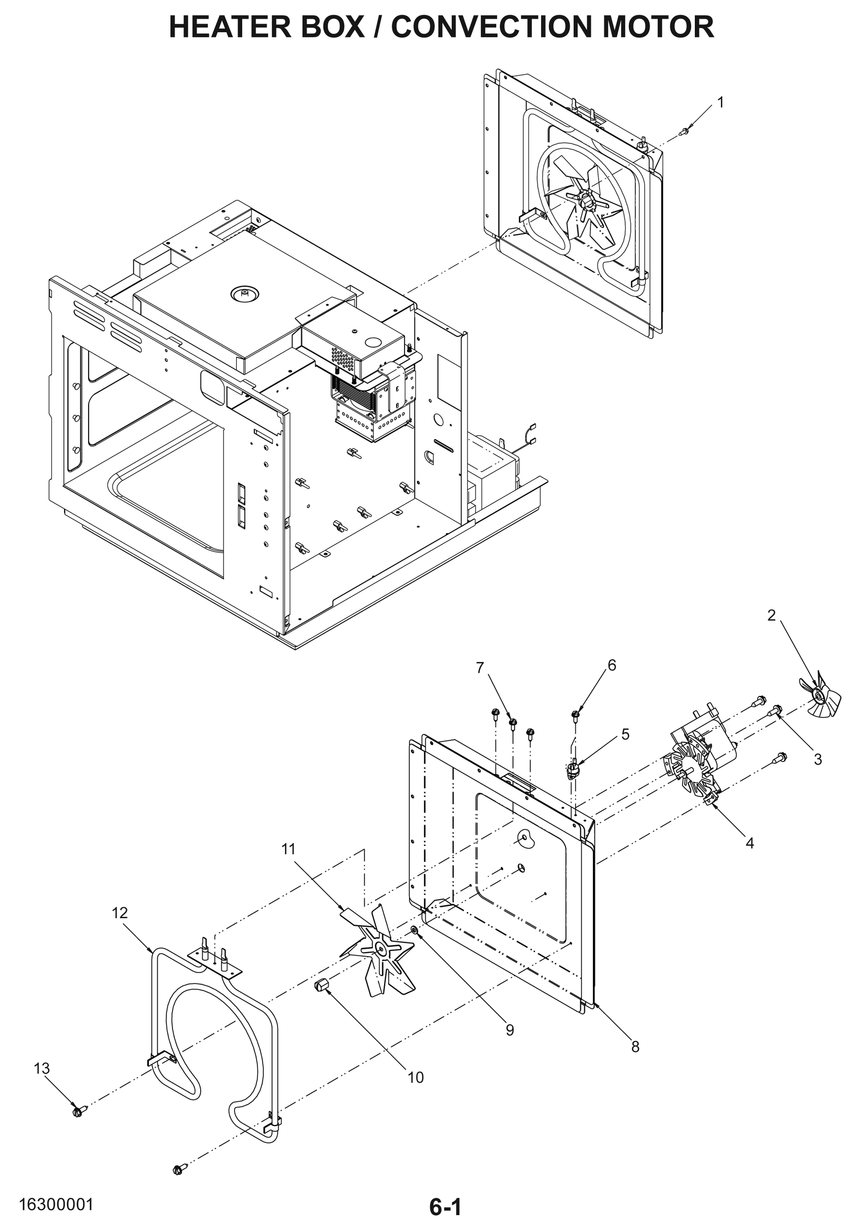 HEATER BOX / CONVECTION MOTOR