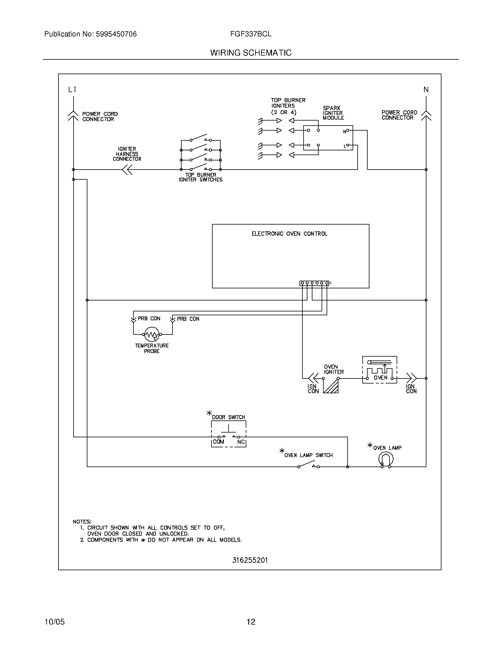 12 - WIRING SCHEMATIC