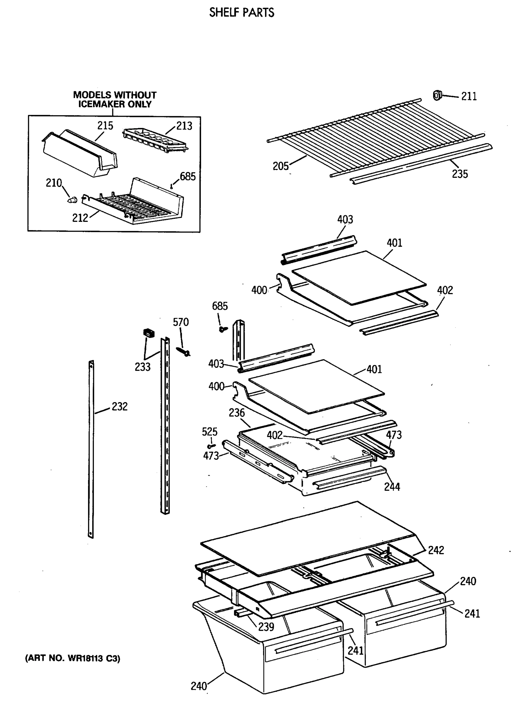 SHELF PARTS