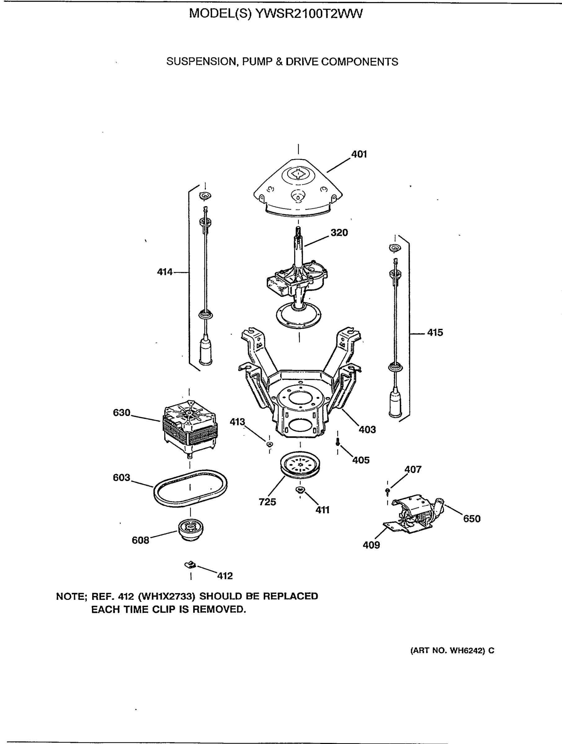 SUSPENSION, PUMP & DRIVE COMPONENTS
