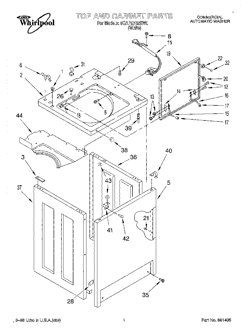 01 - TOP AND CABINET