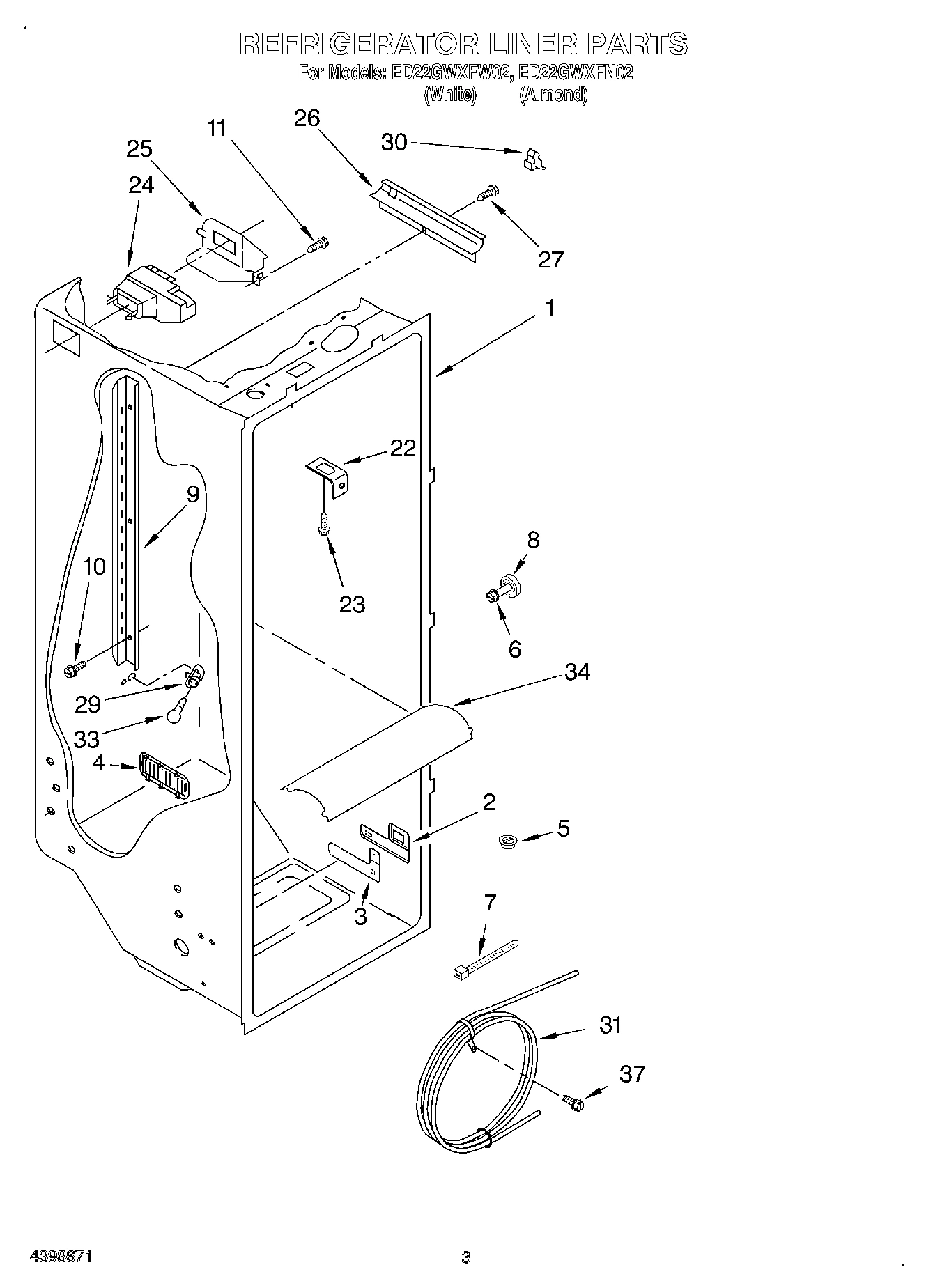 02 - REFRIGERATOR LINER