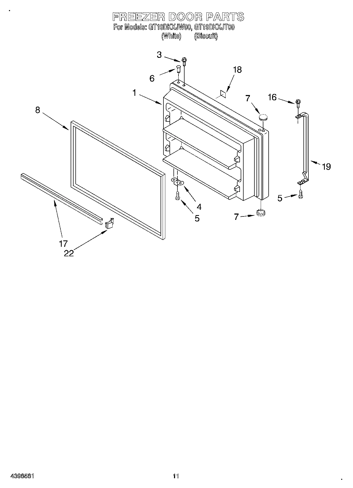 06 - FREEZER DOOR, OPTIONAL