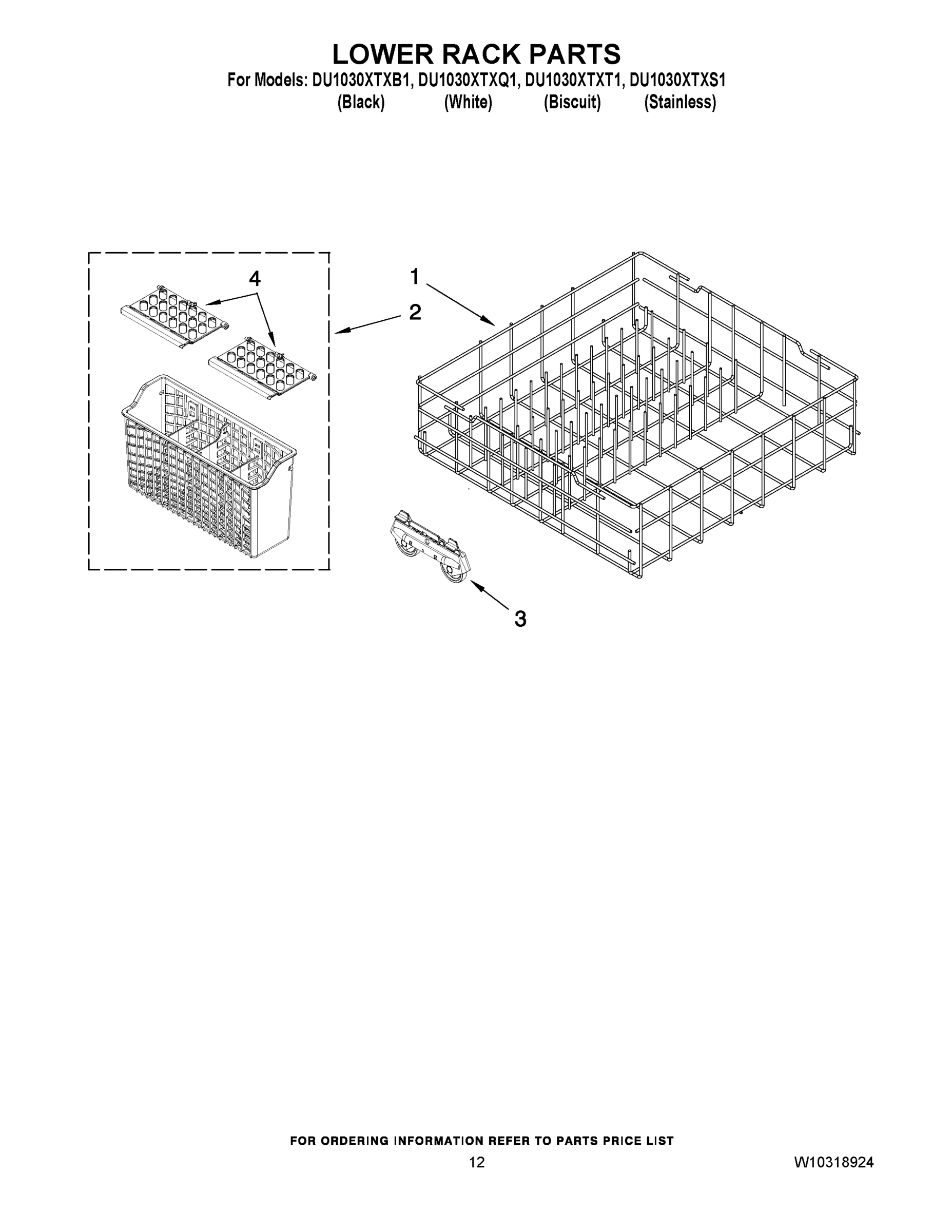 10 - LOWER RACK PARTS