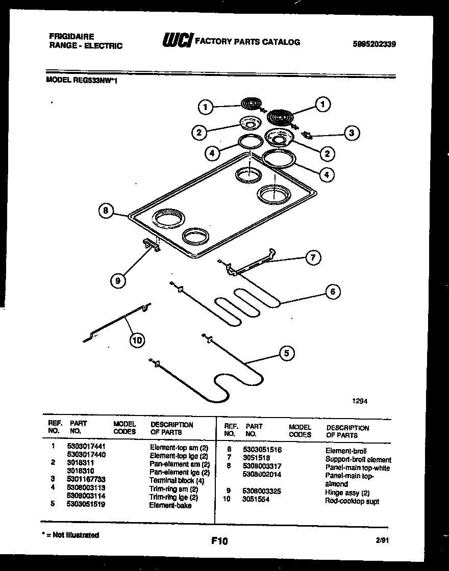 03 - COOKTOP AND BROILER PARTS
