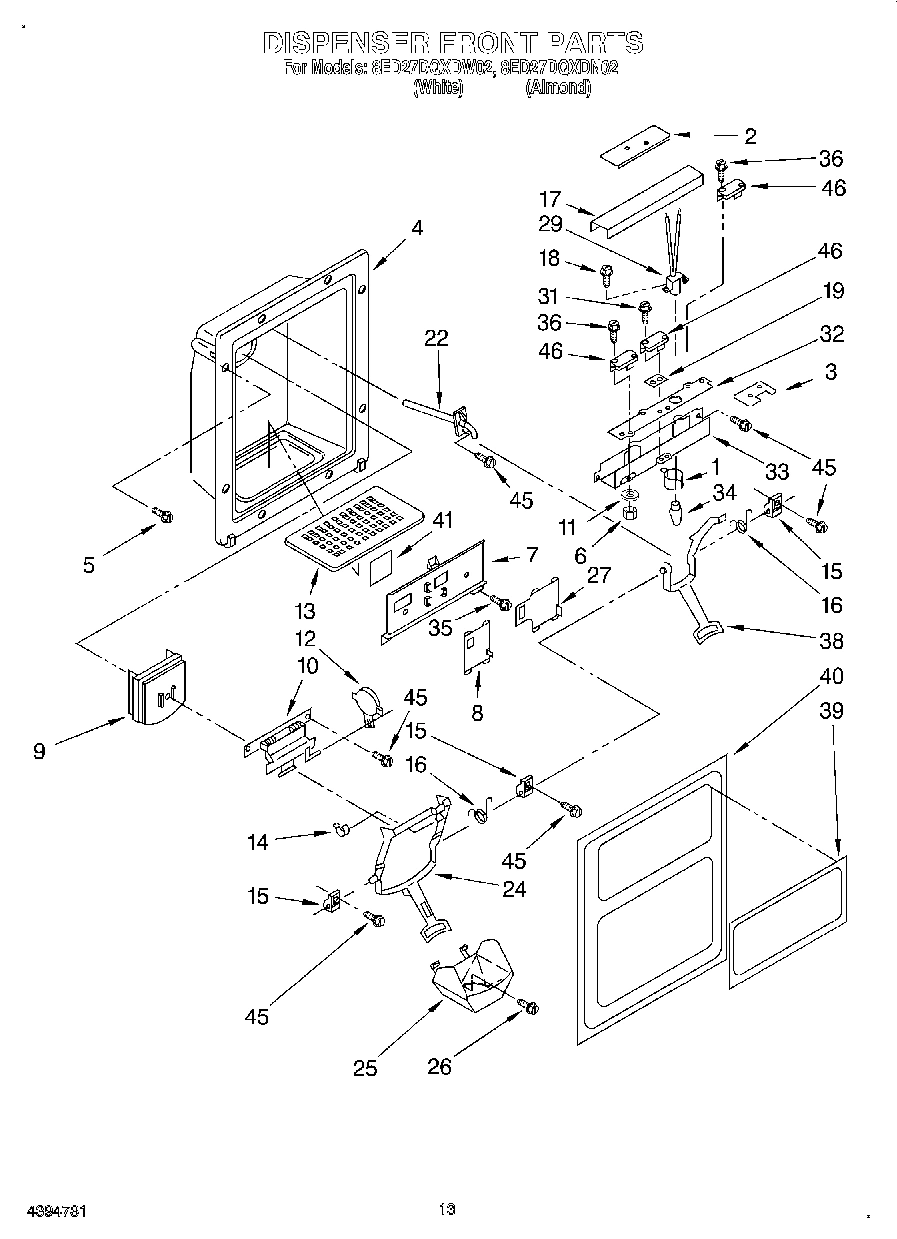 08 - DISPENSER FRONT