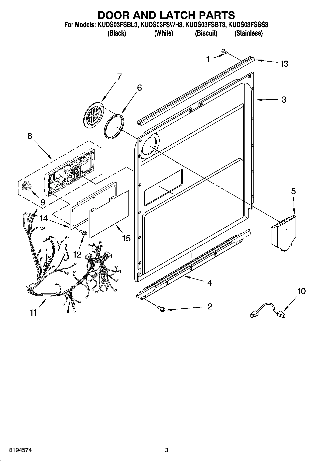 03 - DOOR AND LATCH PARTS