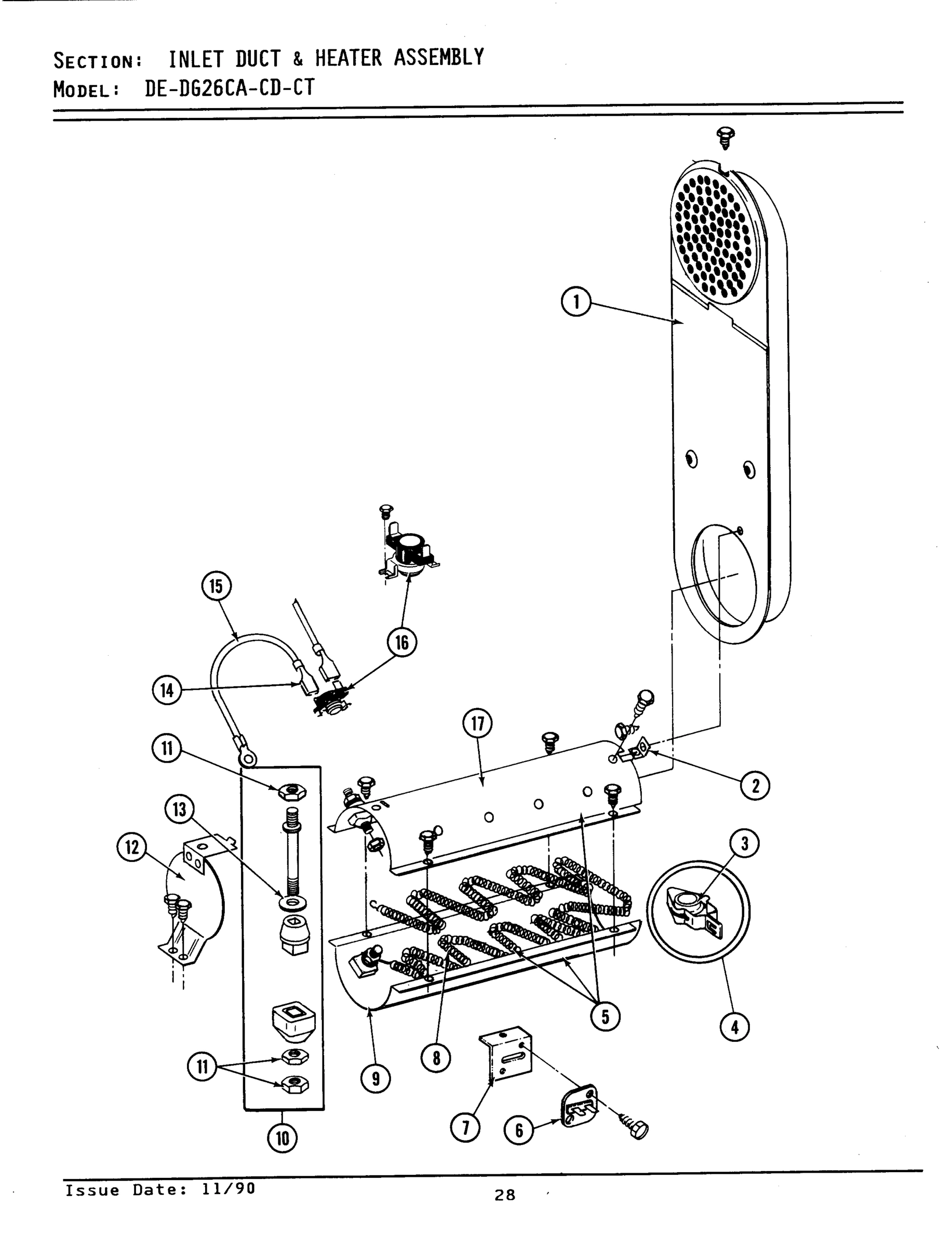 08 - INLET DUCT & HEATER ASSEMBLY