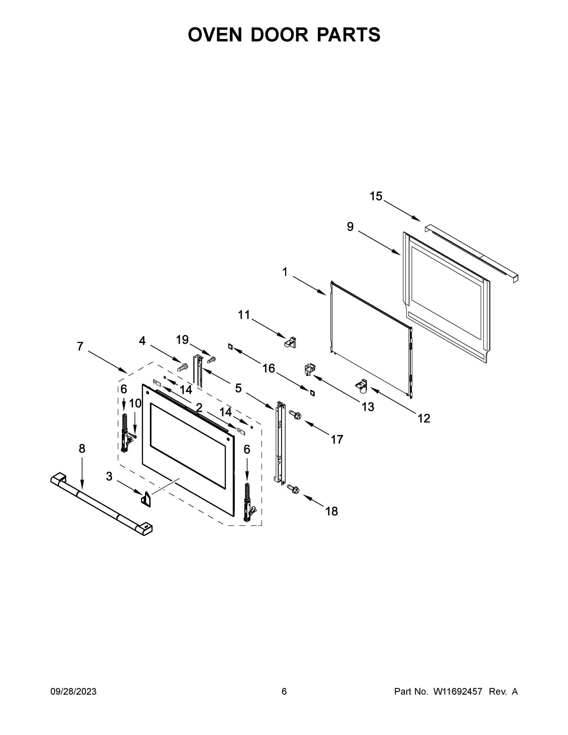04 - OVEN DOOR PARTS