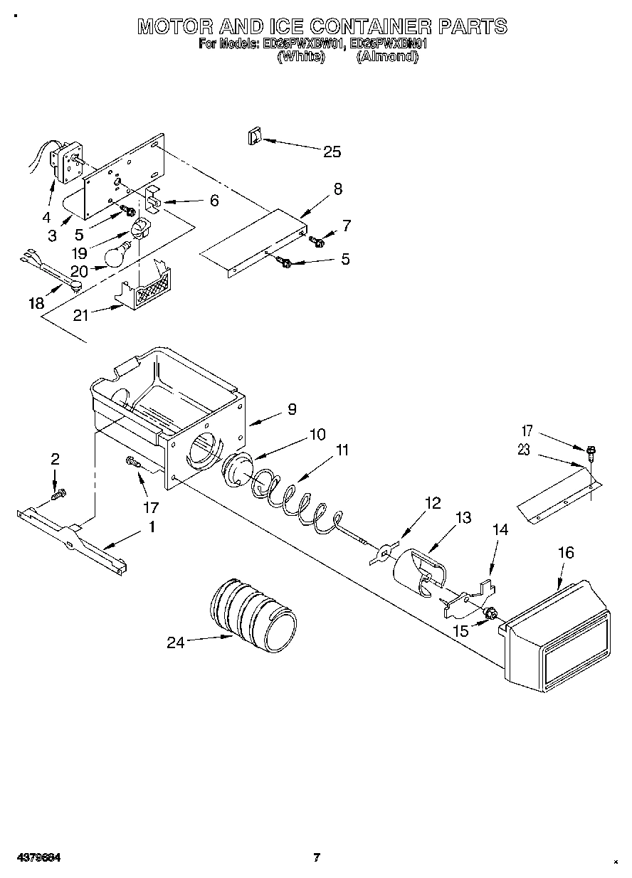 05 - MOTOR AND ICE CONTAINER
