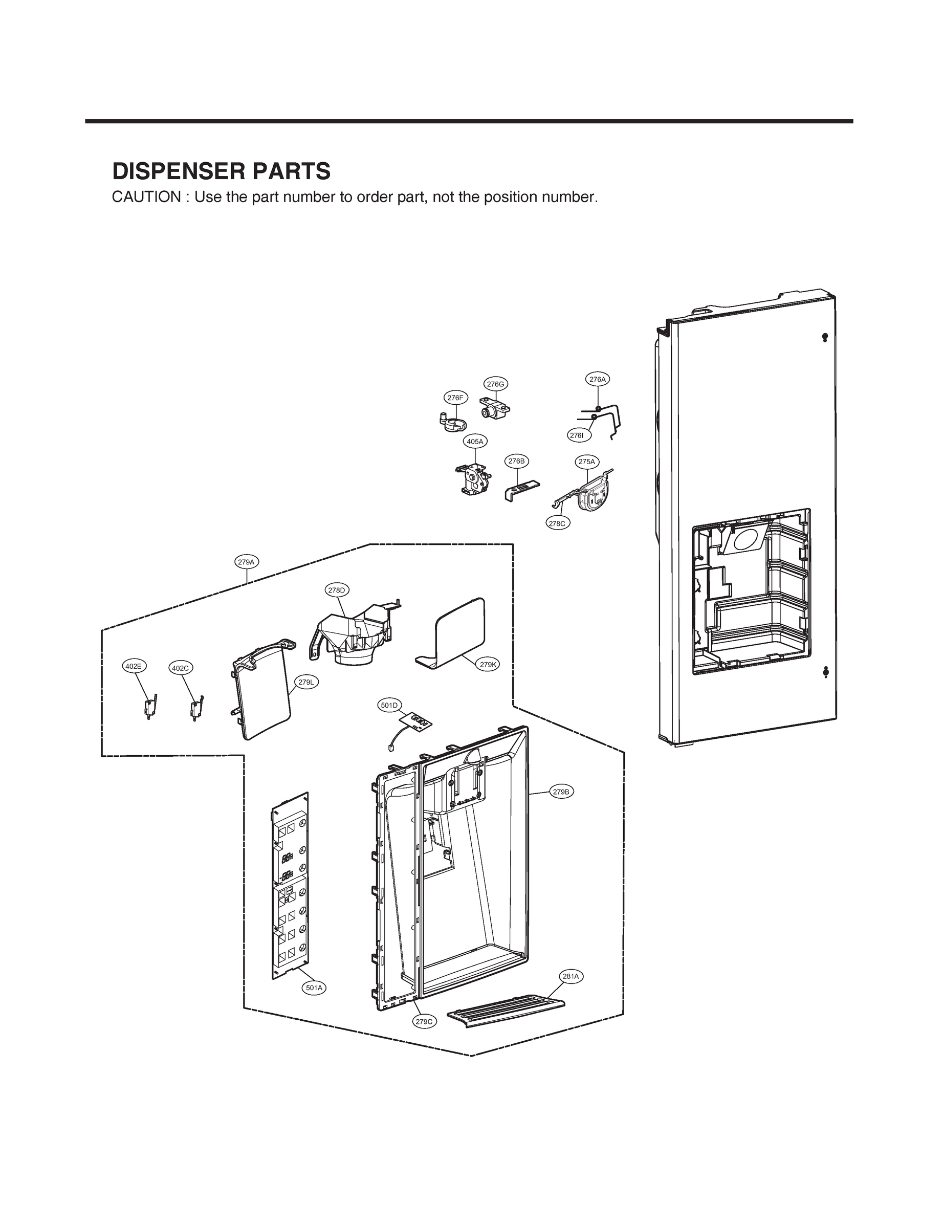 DISPENSER PARTS