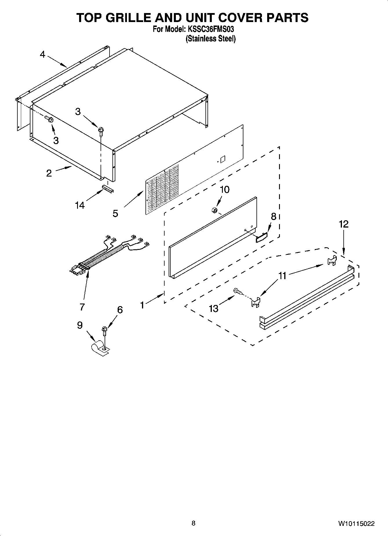 06 - TOP GRILLE AND UNIT COVER PARTS