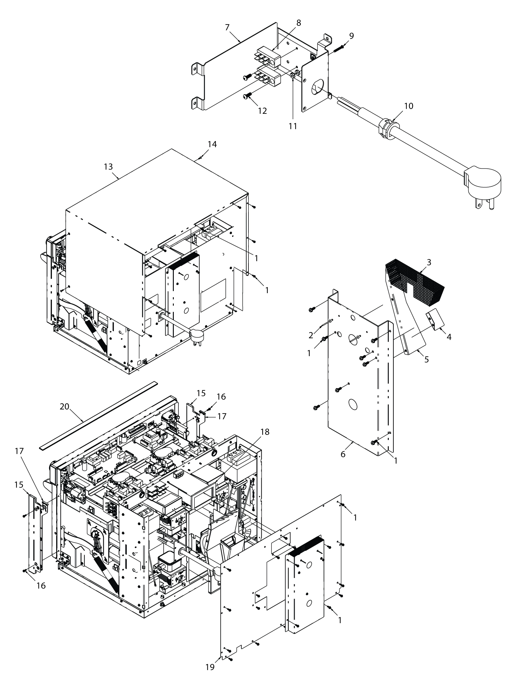 WRAPPER / ACCESS PANEL / POWER CORD