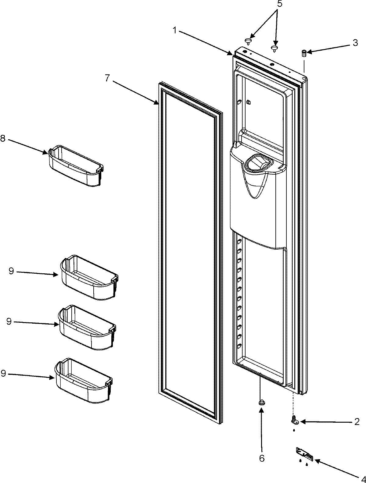 16 - FREEZER DOOR SERIES 50+