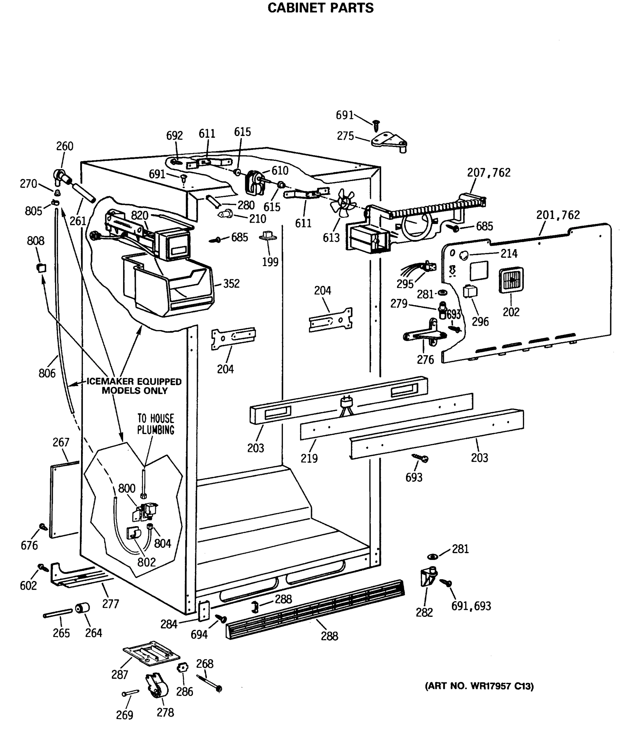 CABINET PARTS
