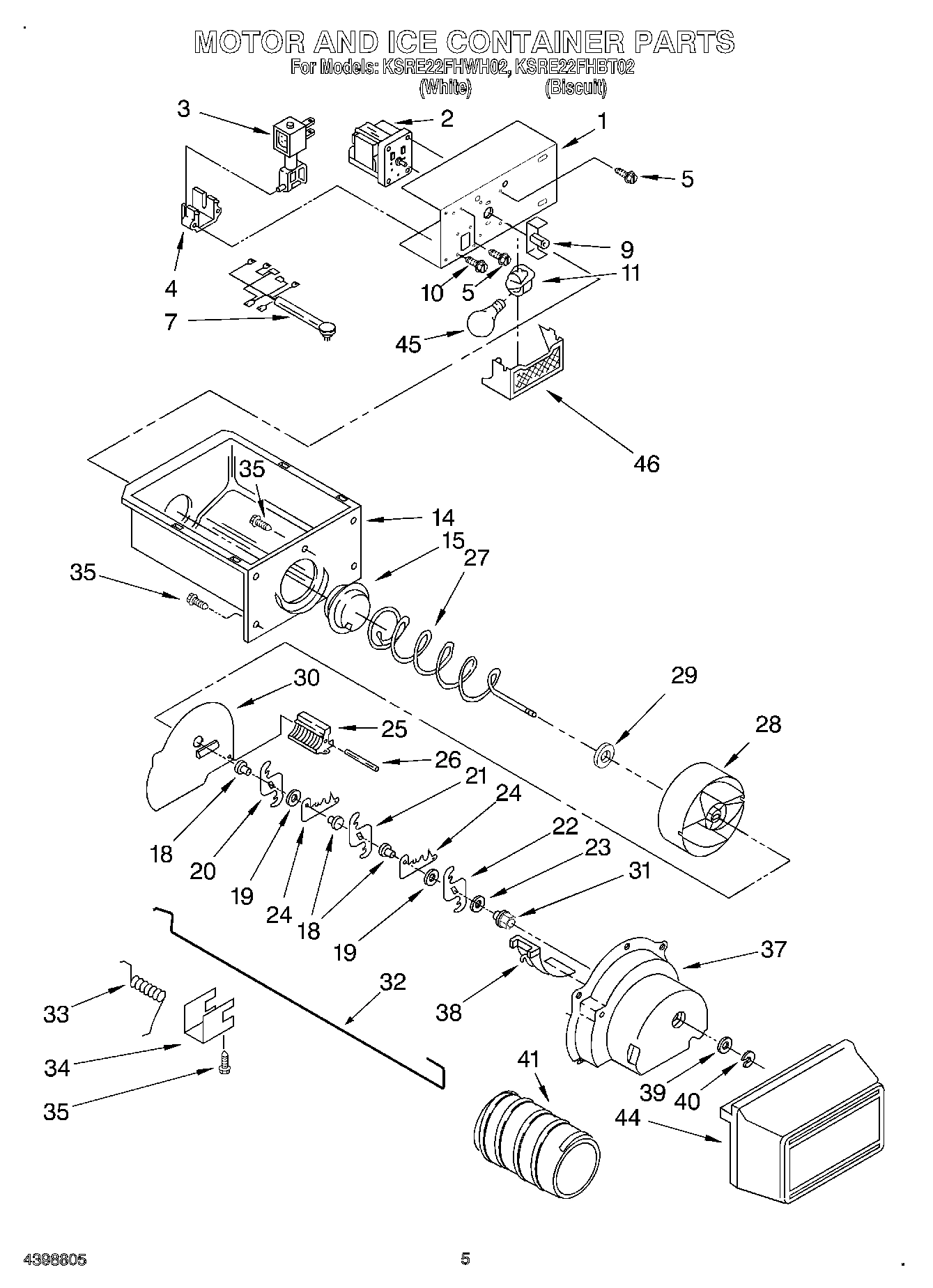 04 - MOTOR AND ICE CONTAINER