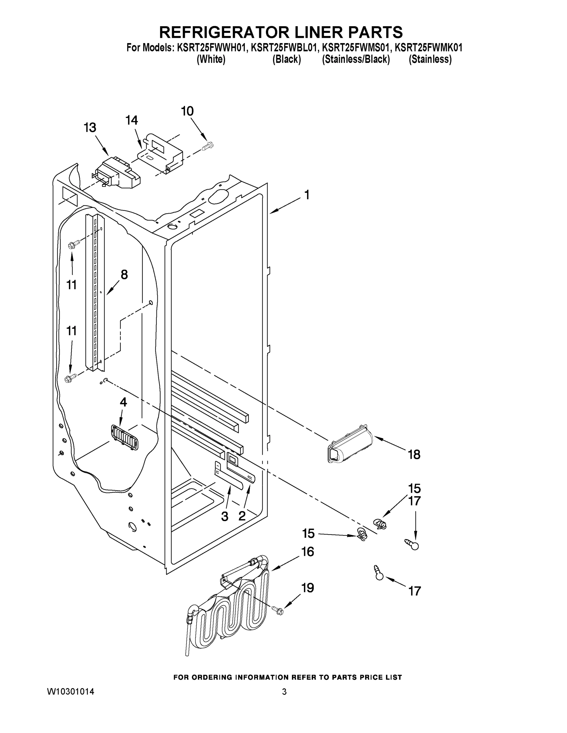 02 - REFRIGERATOR LINER PARTS