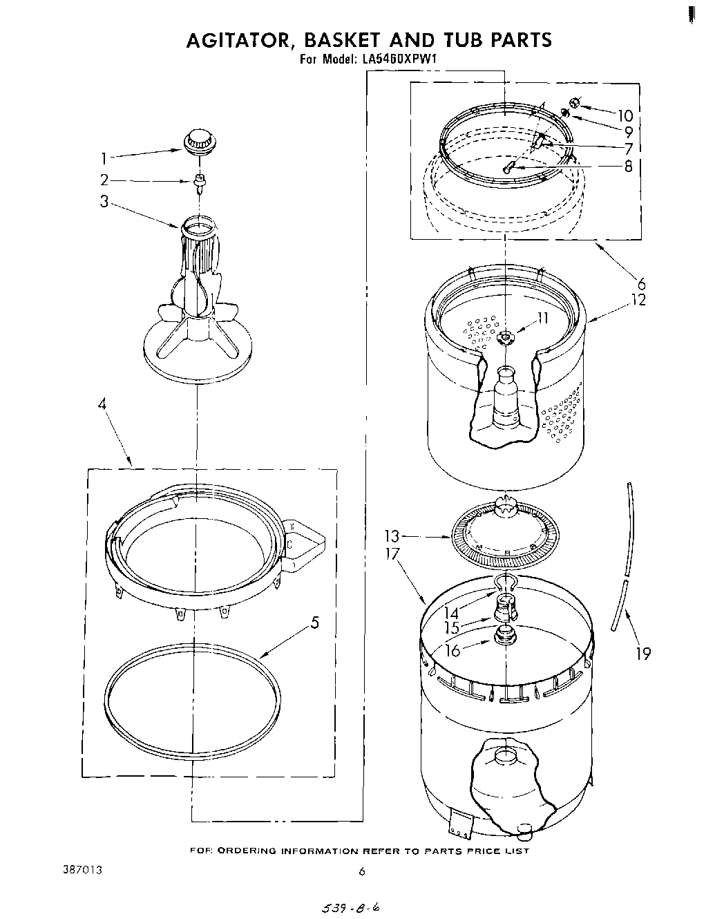 04 - AGITATOR, BASKET AND TUB