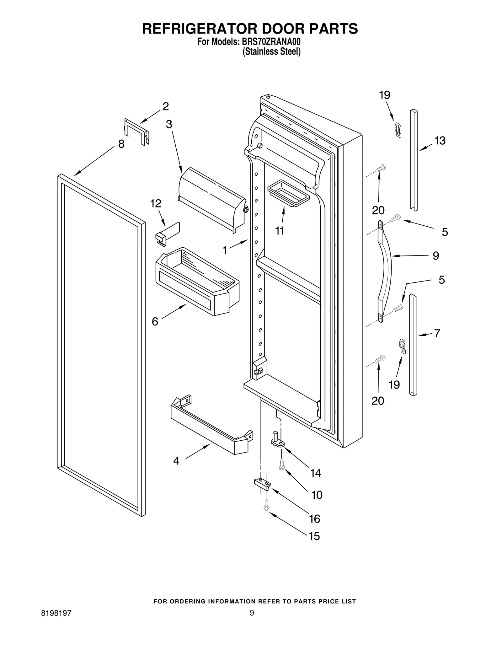 REFRIGERATOR DOOR PARTS