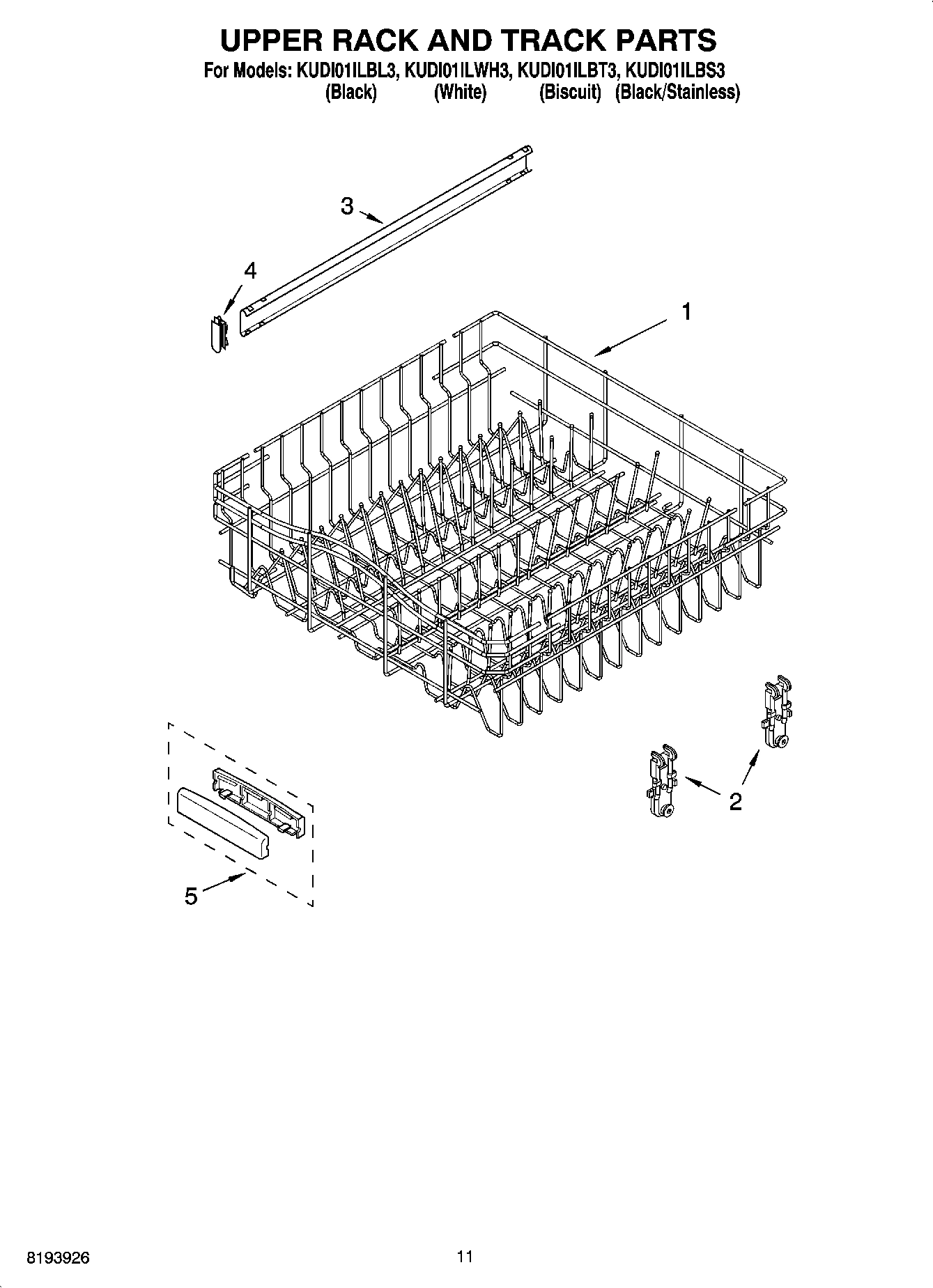 09 - UPPER RACK AND TRACK PARTS