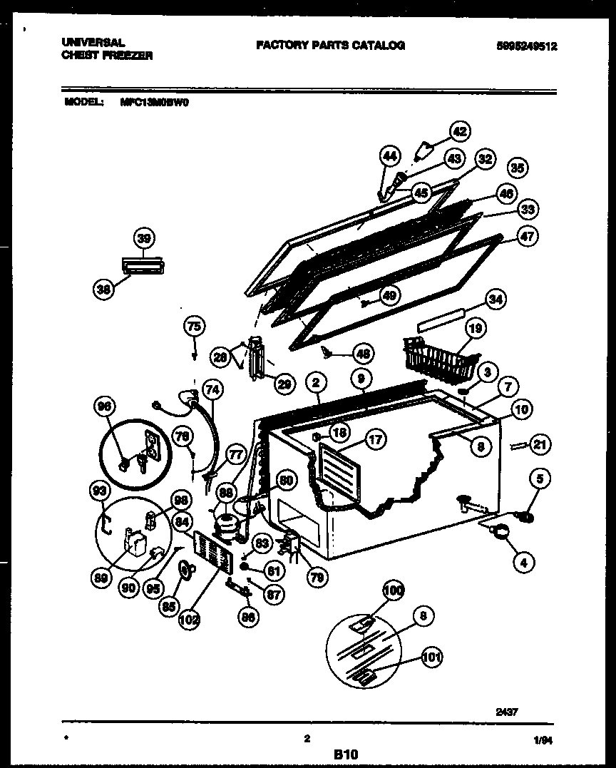 02 - CHEST FREEZER PARTS