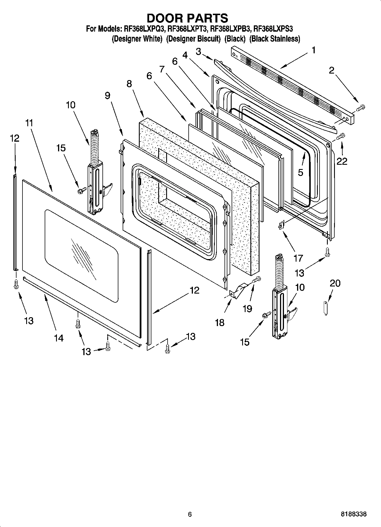 05 - DOOR PARTS, OPTIONAL PARTS (NOT INCLUDED)